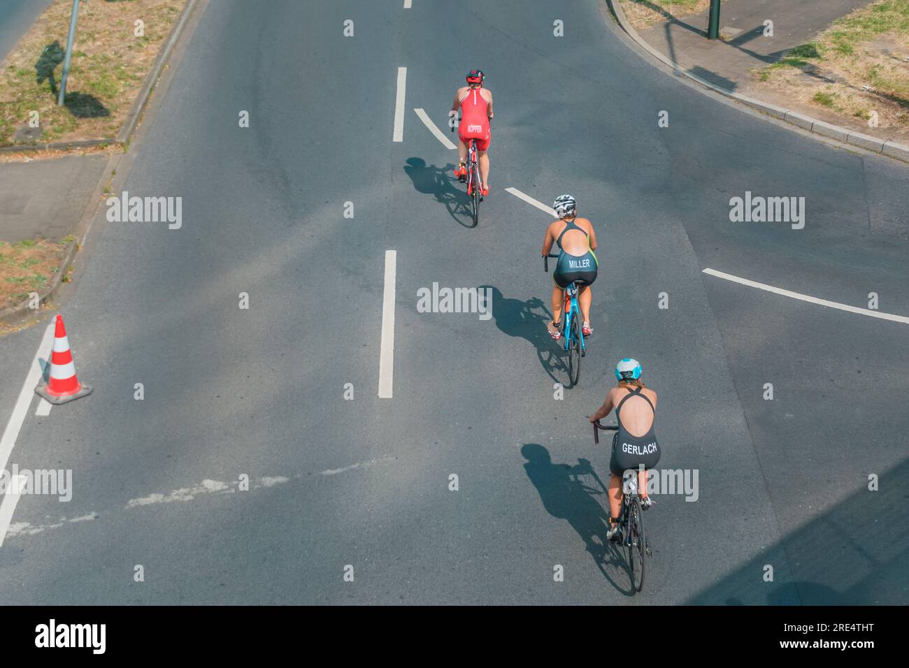 'Die finals 2023' Triathlon Düsseldorf, Allemagne - compétition cycliste Banque D'Images