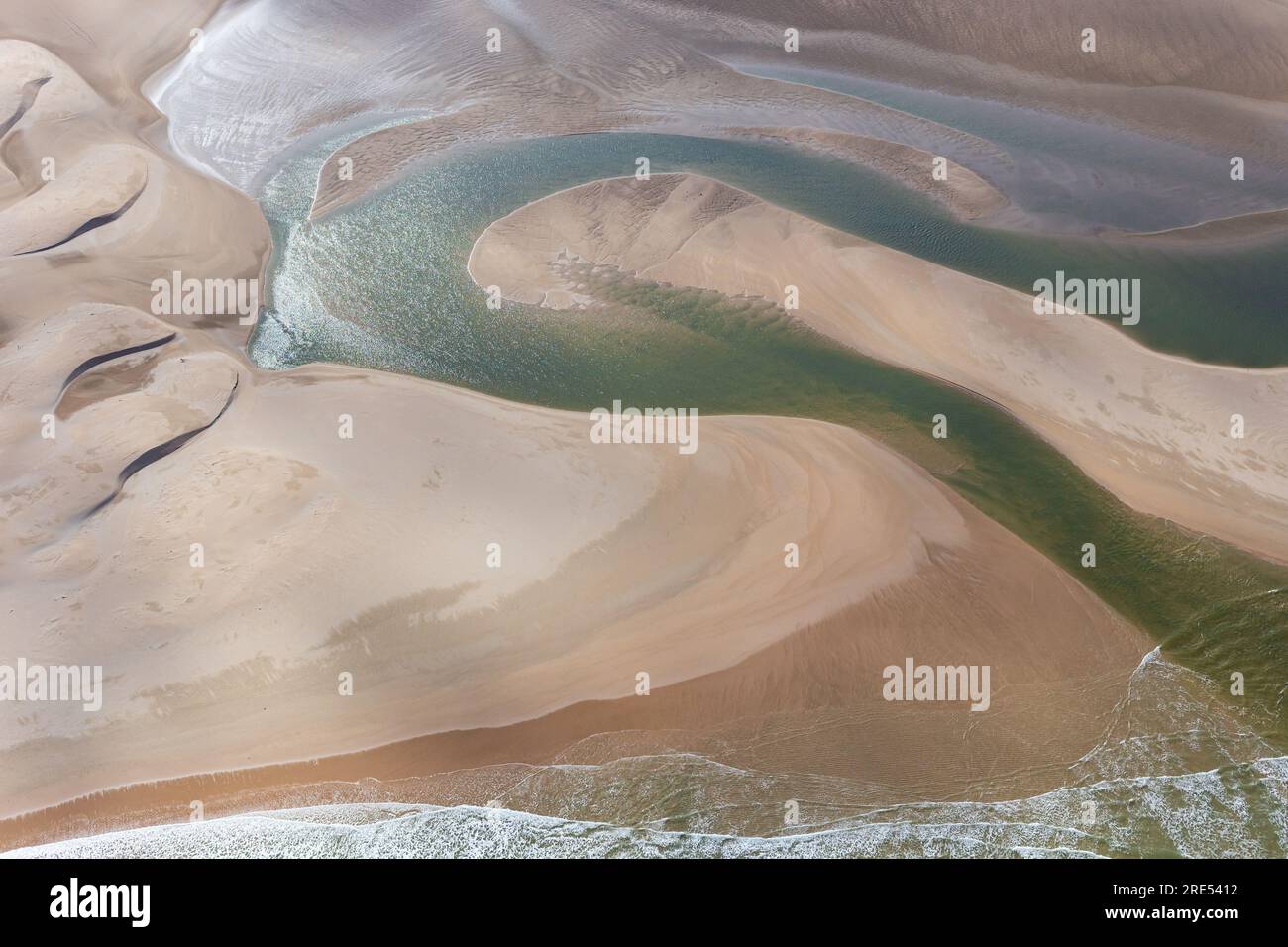 Dimanche embouchure et estuaire de la rivière. Banque D'Images