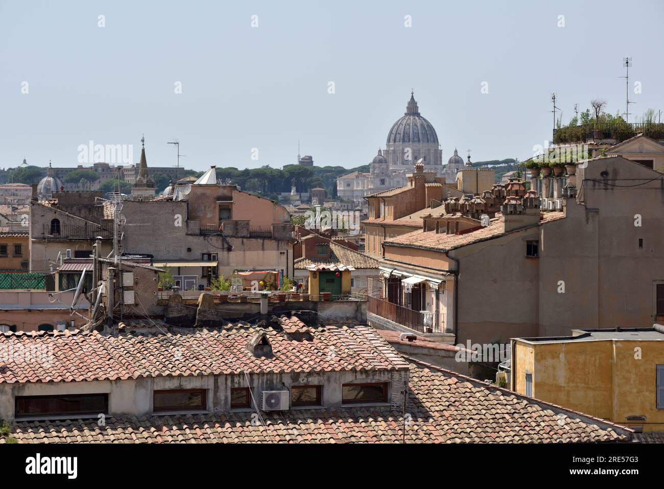 Rooftops, Rome, Italie Banque D'Images