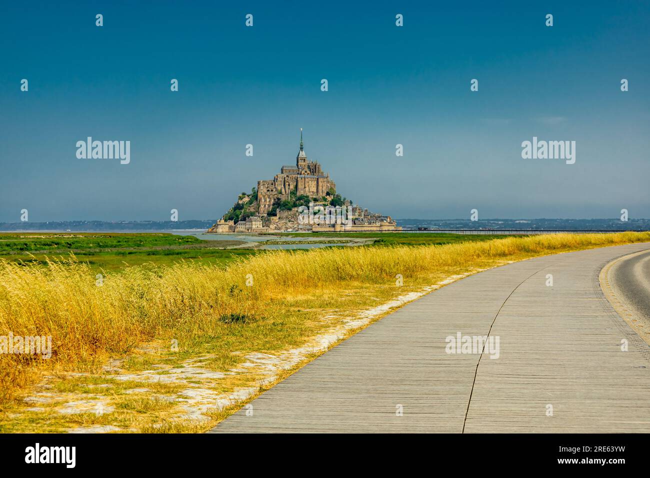 Détour par site touristique Normandie - le Mont-Saint-Michel - France Banque D'Images