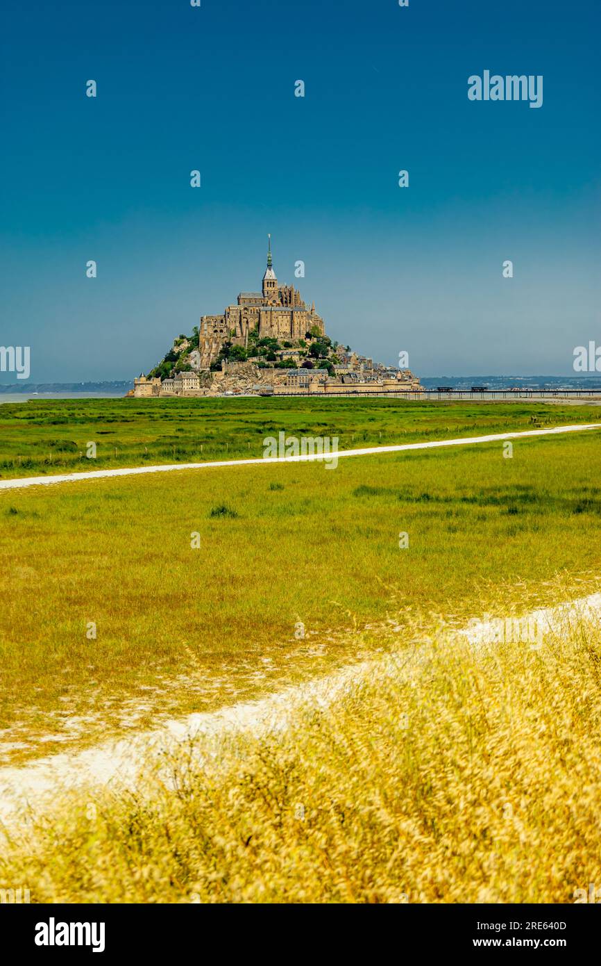 Détour par site touristique Normandie - le Mont-Saint-Michel - France Banque D'Images