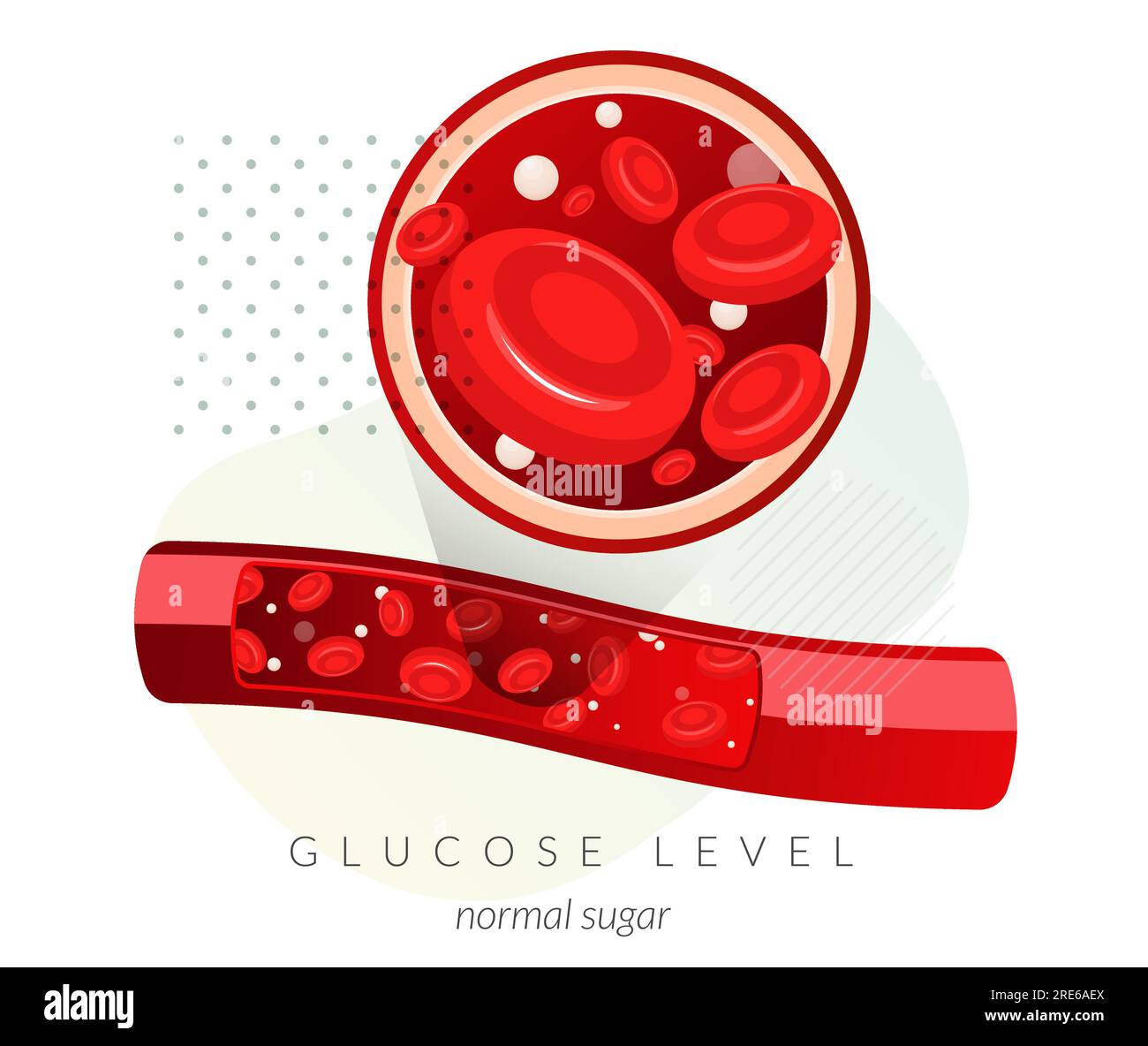 Globules rouges - niveau de glucose - Illustration stock sous forme de fichier EPS 10 Illustration de Vecteur