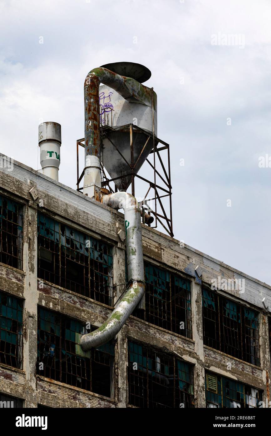 L'usine abandonnée Fisher Body n° 21 à Detroit, Michigan, États-Unis, Banque D'Images