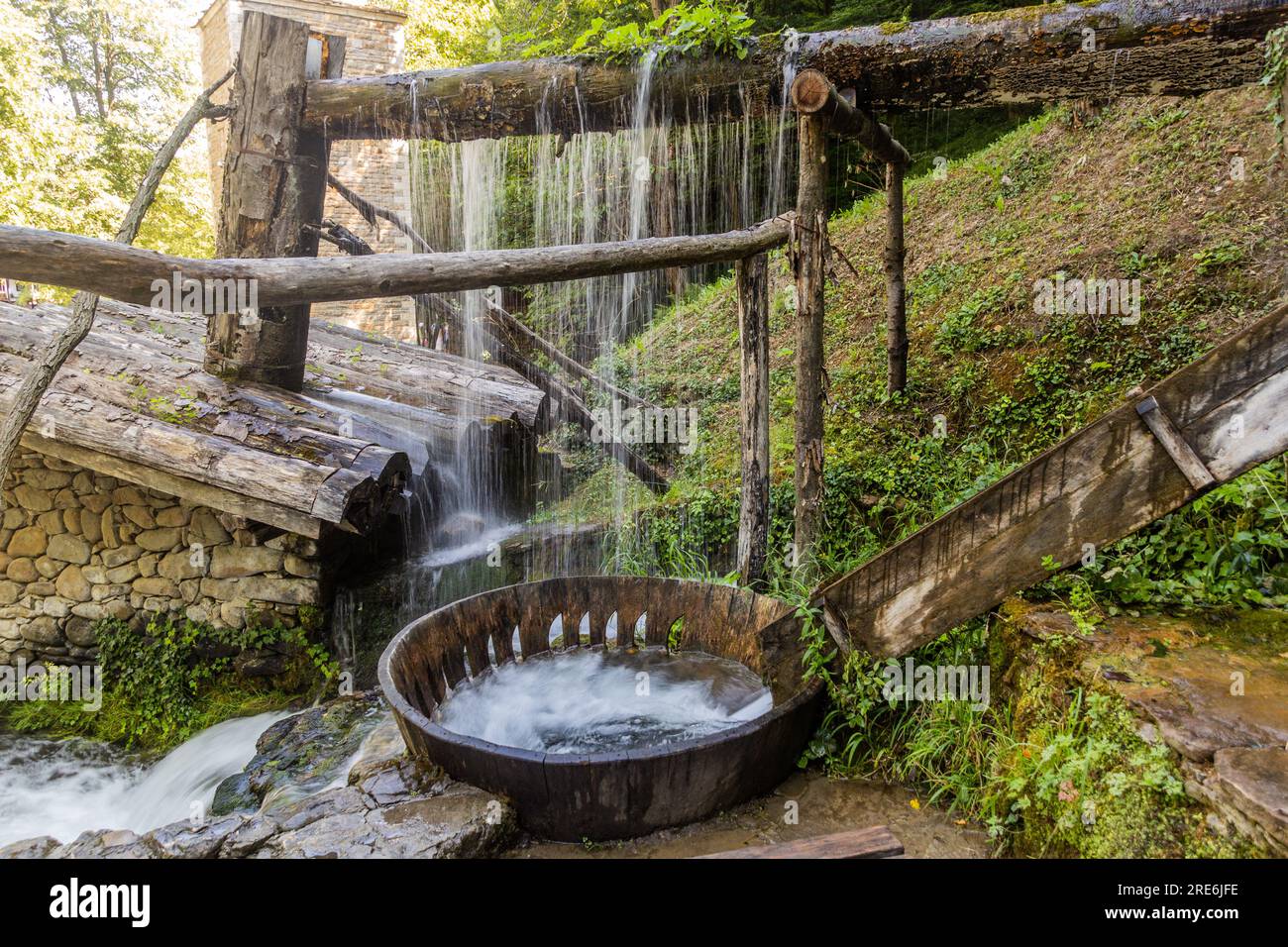 Ancien moulin à fouler ou mashine de lavage à Etar, Bulgarie Banque D'Images