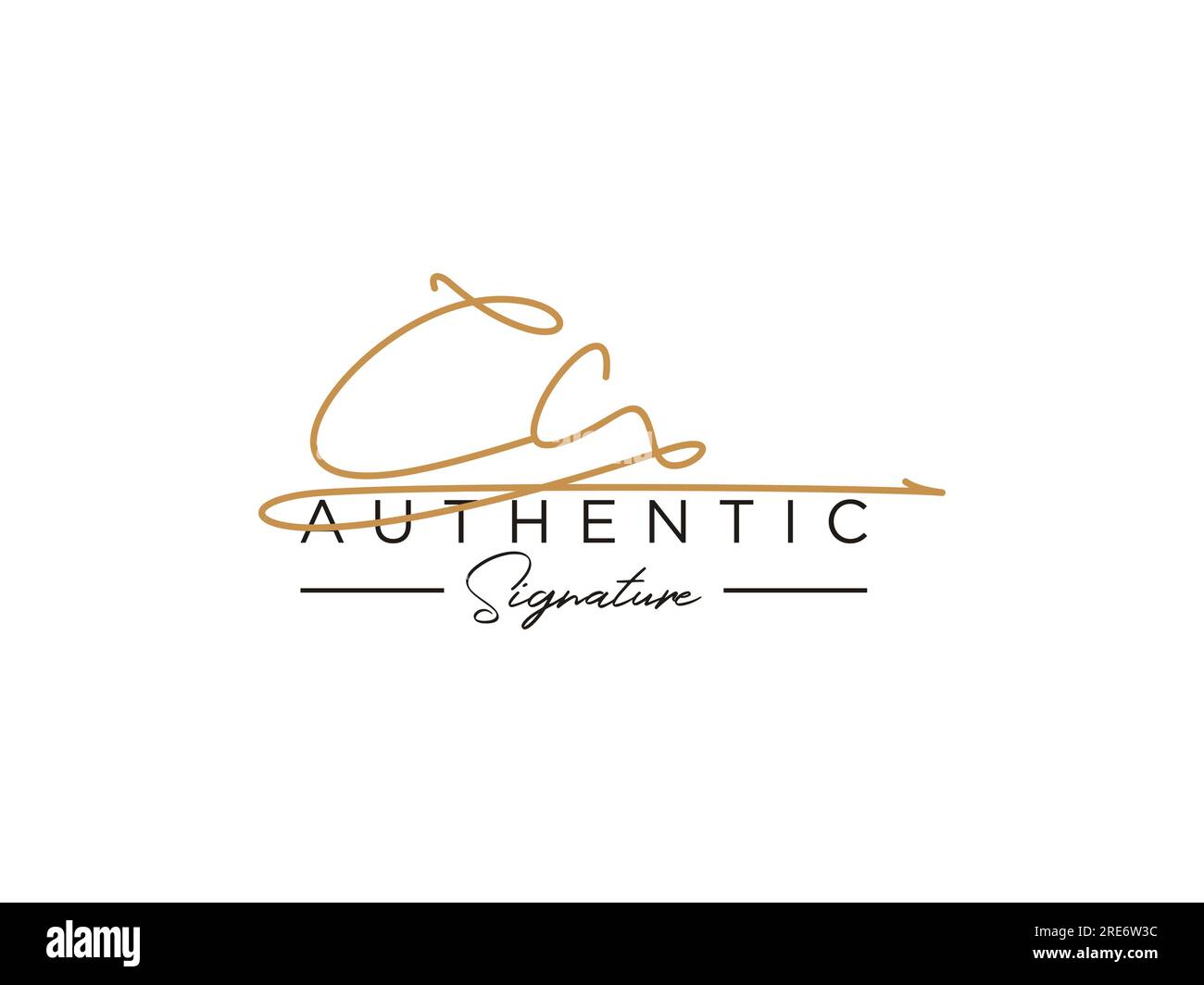 VECTEUR de modèle DE logo DE signature CC. Illustration de Vecteur