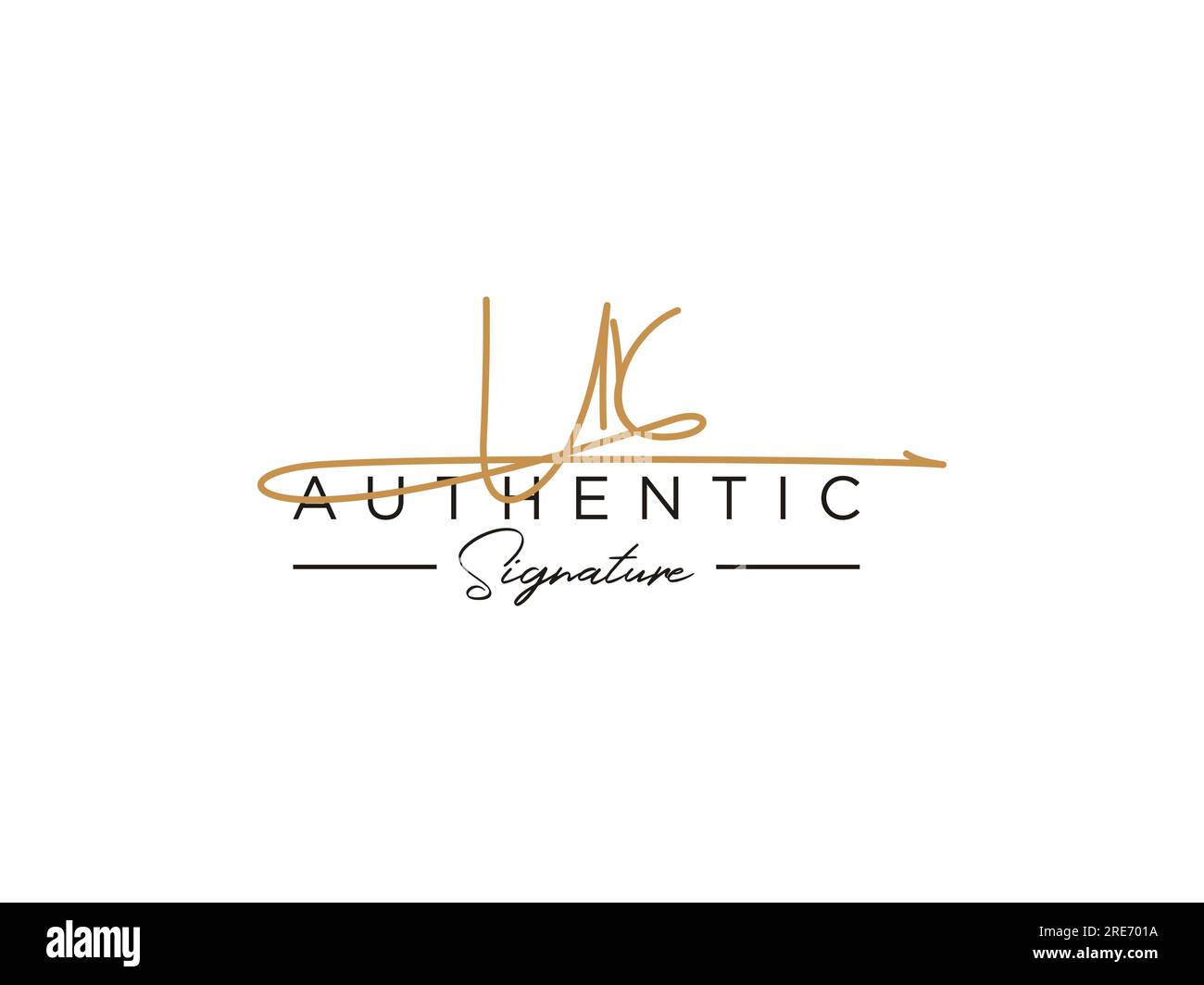 VECTEUR de modèle DE logo DE signature UR. Illustration de Vecteur