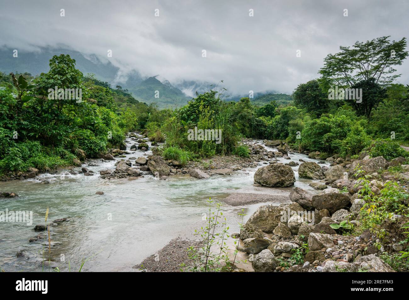 Satan River, la Taña, Reyna area, Uspantan Department, Guatemala, Amérique centrale Banque D'Images