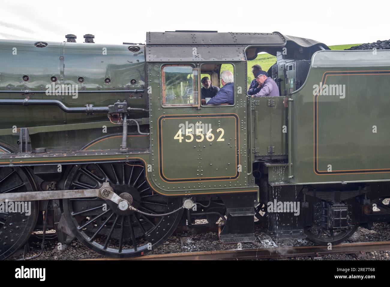 La Sierra Leone aka Galatea (plus les numéros non concordants) a conservé la machine à vapeur britannique en attendant l'arrivée de ses autocars le 25 juillet 2023 Banque D'Images