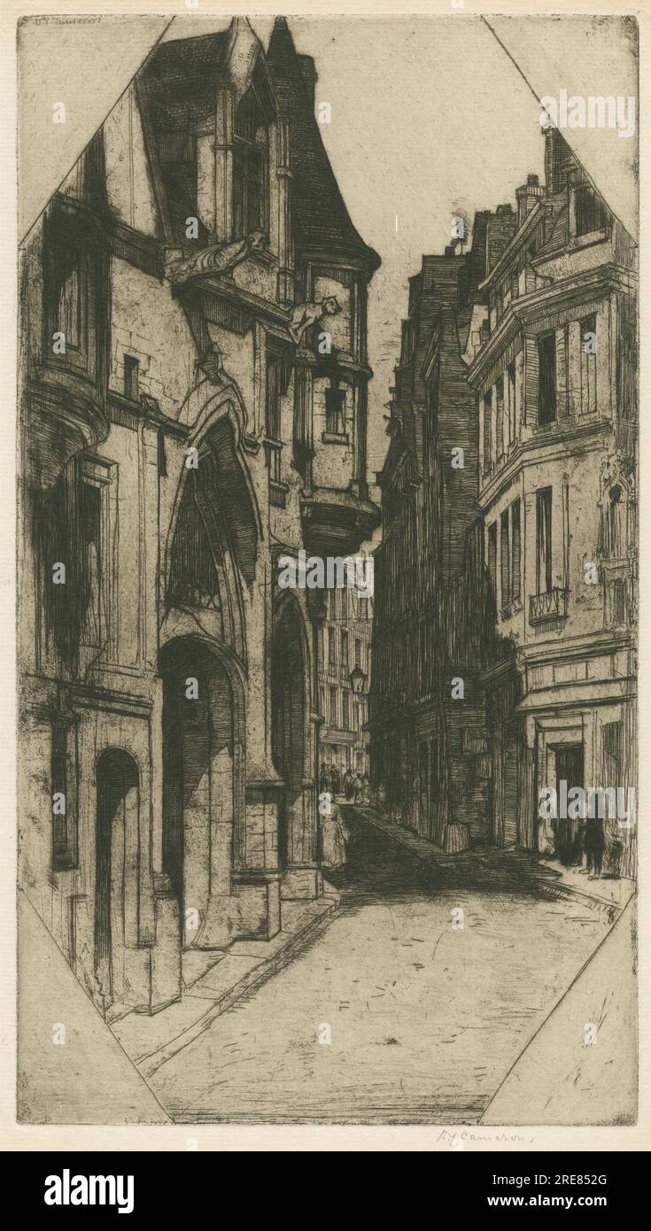 Hotel de sens [Paris Set : N° 3] 1904 par David Young Cameron Banque D'Images