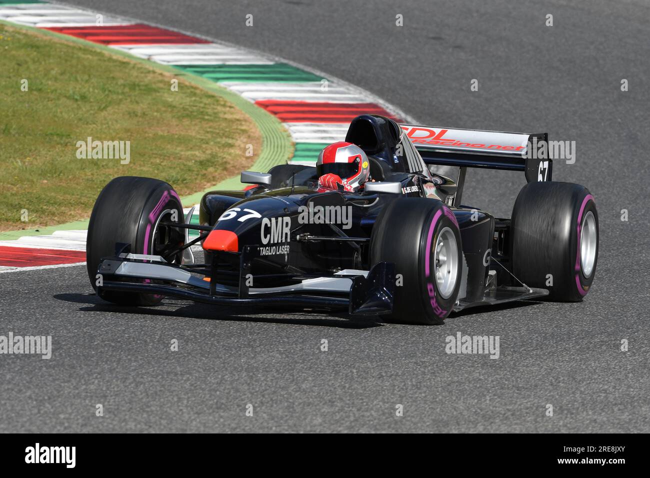 Scarperia, 9 avril 2021 : Lola - Formule AutoGP pilotée par Unknown en action sur le circuit de Mugello lors des essais de BOSS GP Championship. Italie Banque D'Images