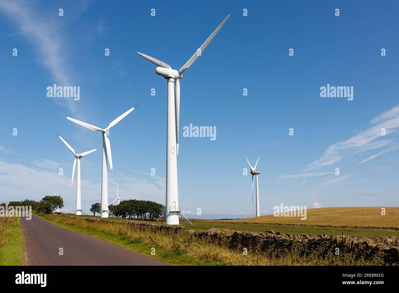 Éoliennes à Royd Moor Banque D'Images