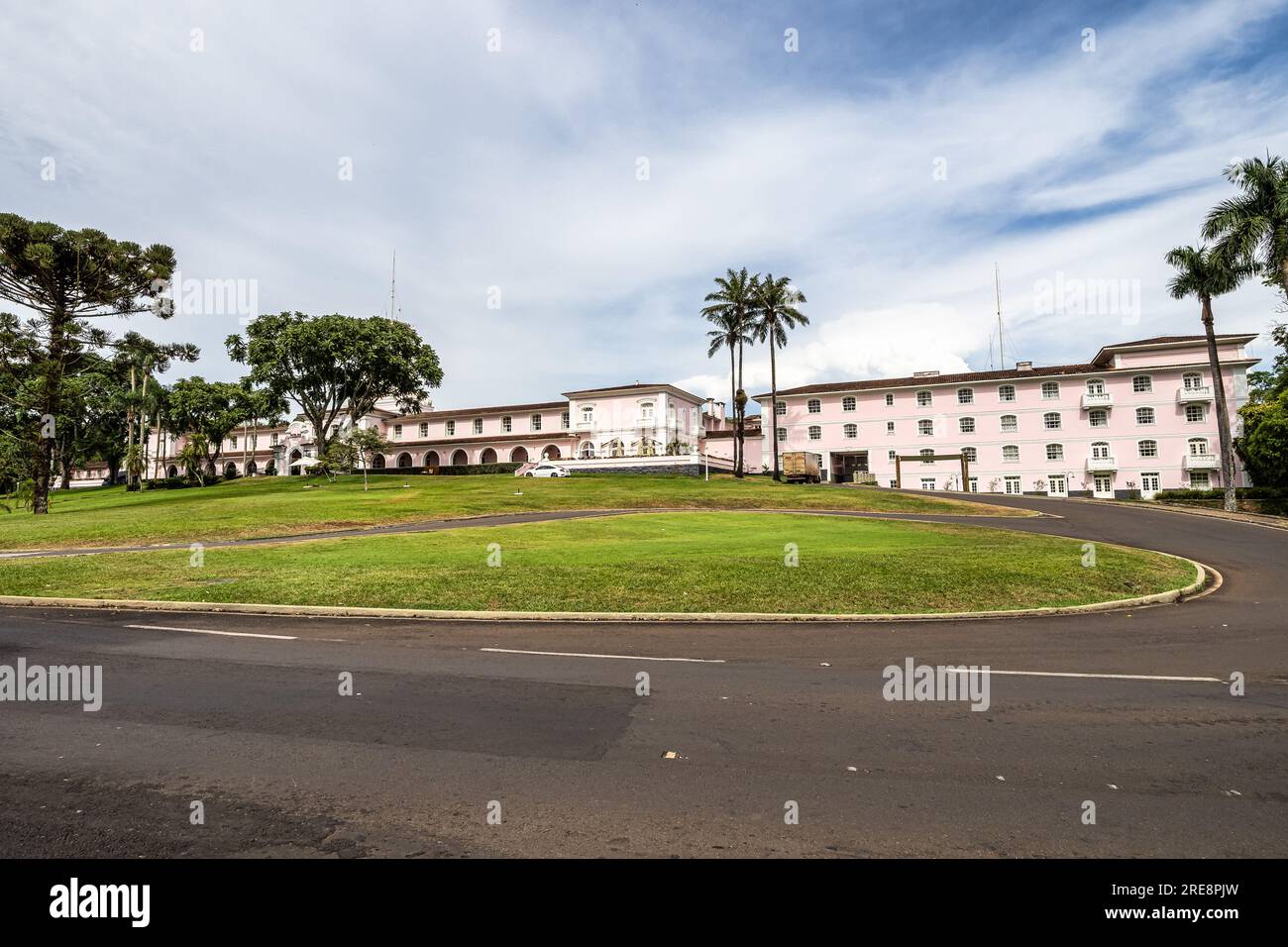 Belmond Hotel das Cataratas dans la forêt tropicale verte à côté des chutes d'Iguazu au Brésil Banque D'Images