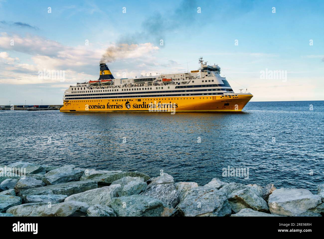 Korsika Faehre, corsica Ferrries, sardinia ferries, Bastia, Korsika, Frankreich, Europa Banque D'Images