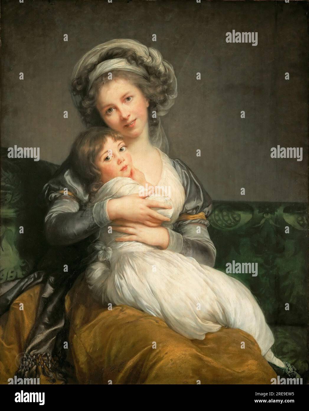 Elisabeth Louise Vigée-LeBrun -- Madame Vigée-LeBrun et sa fille Jeanne-Lucie ont appelé Julie 1786, 105х84 Banque D'Images