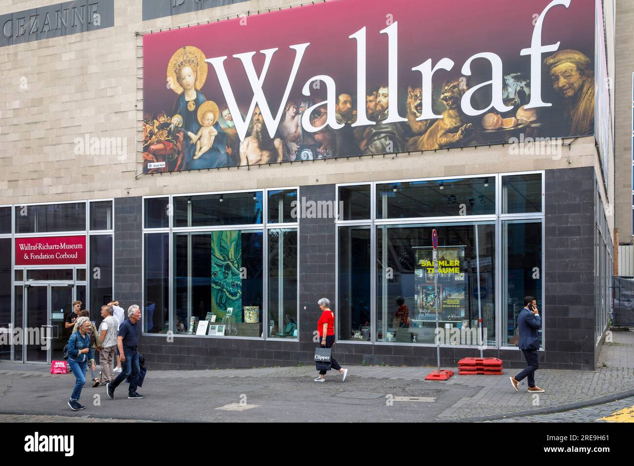 Wallraf-Richartz-Museum & Fondation Corboud dans la partie ancienne de la ville, Cologne, Allemagne. Wallraf-Richartz-Museum & Fondation Corboud in der Altstadt Banque D'Images