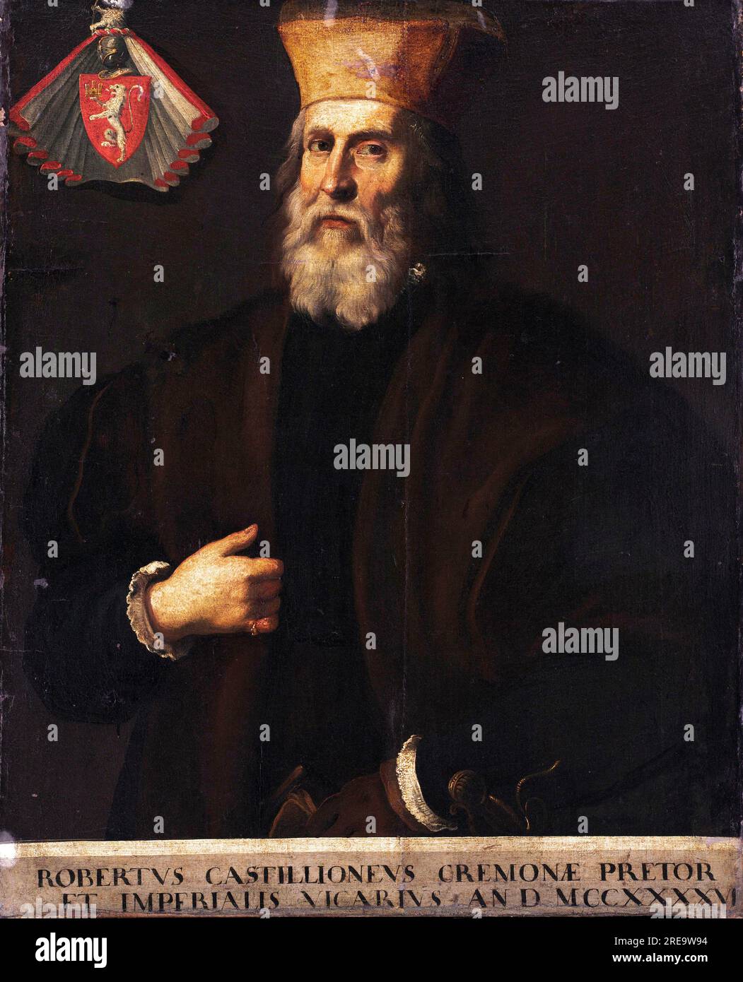 Portrait de Roberto Castiglione début des années 1600 Banque D'Images