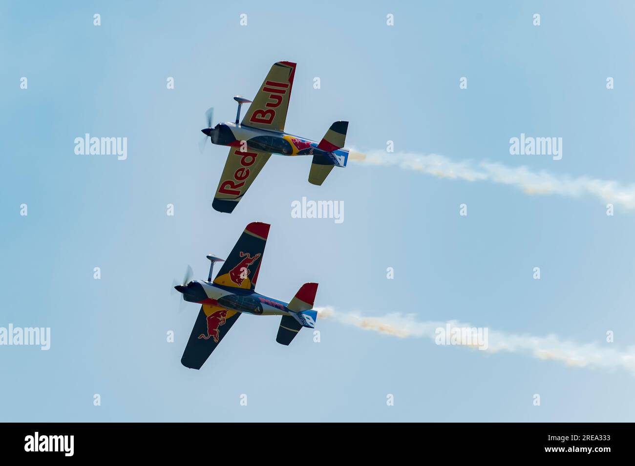 Flying Bulls au Pardubice Air Show 2023 à Pardubice, République Tchèque Banque D'Images