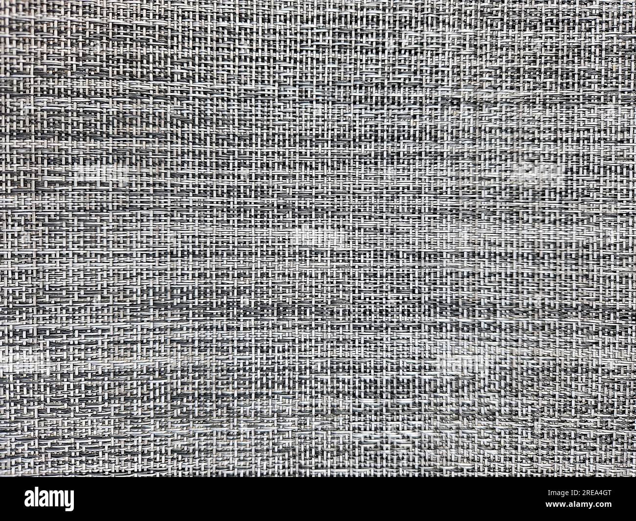 Gros plan de fond de toile de tissu noir et argenté Banque D'Images