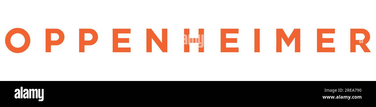 Logo du film Oppenheimer. Icône Vector Illustration de Vecteur