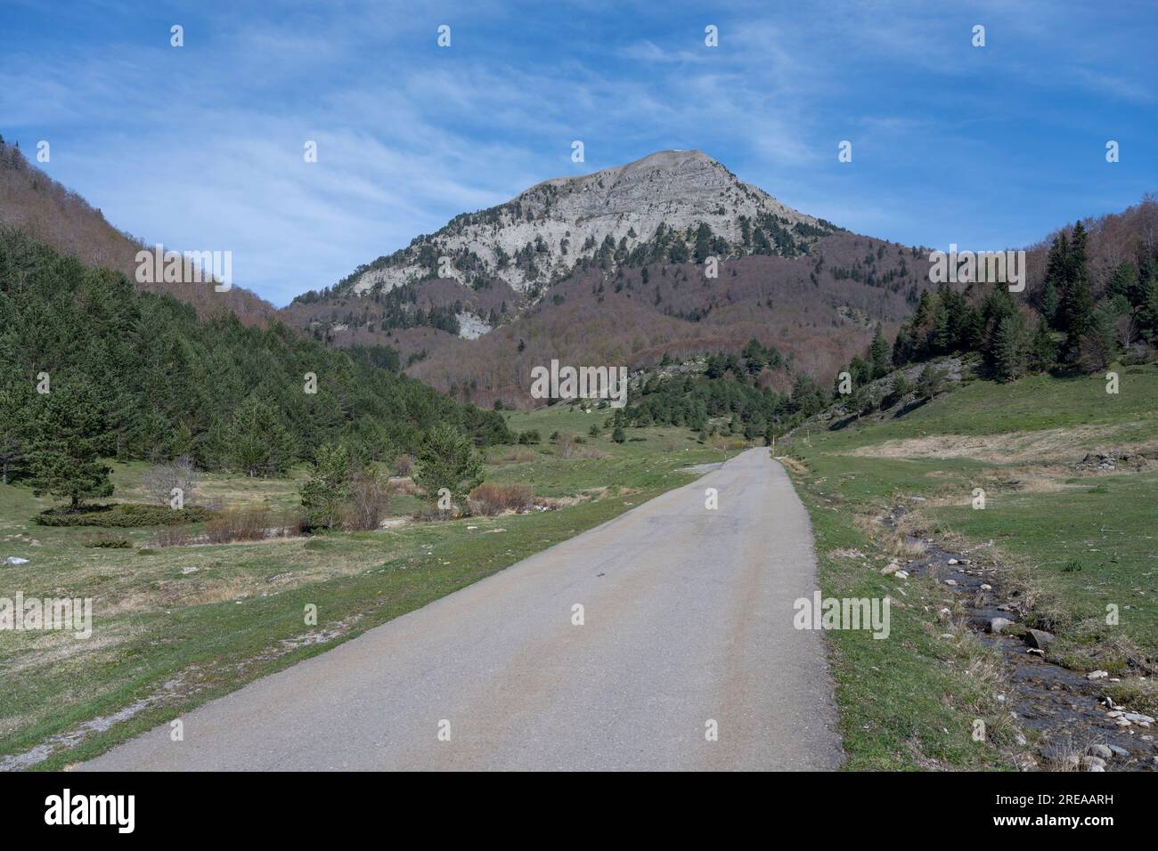 Vallée d'ANSO dans les Pyrénées espagnoles, Huesca, Aragon, Espagne Banque D'Images