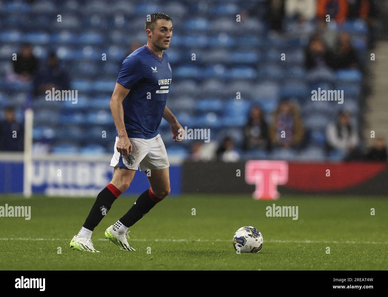 Glasgow, Royaume-Uni. 26 juillet 2023. John Souttar des Rangers lors du match de football entre les Rangers et l'Olympiacos au stade Ibrox à Glasgow, en Écosse. (Photo : Sport Press photo/Sport Press photo/C - DÉLAI D'UNE HEURE - ACTIVER FTP UNIQUEMENT SI LES IMAGES ONT MOINS D'UNE HEURE - Alamy) crédit : SPP Sport Press photo. /Alamy Live News Banque D'Images