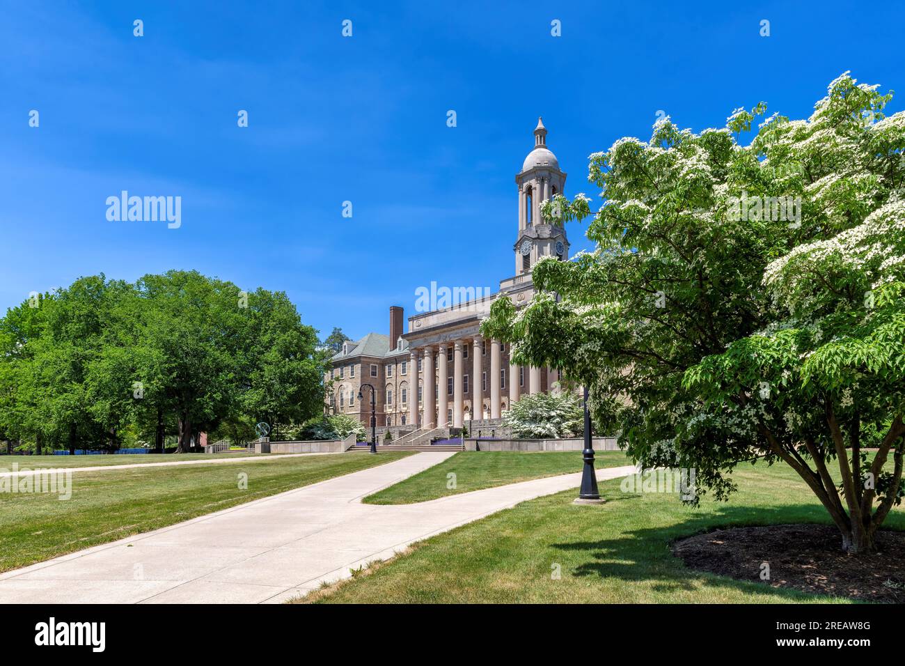 L'ancien bâtiment principal sur le campus de l'université d'État de Pennsylvanie Banque D'Images