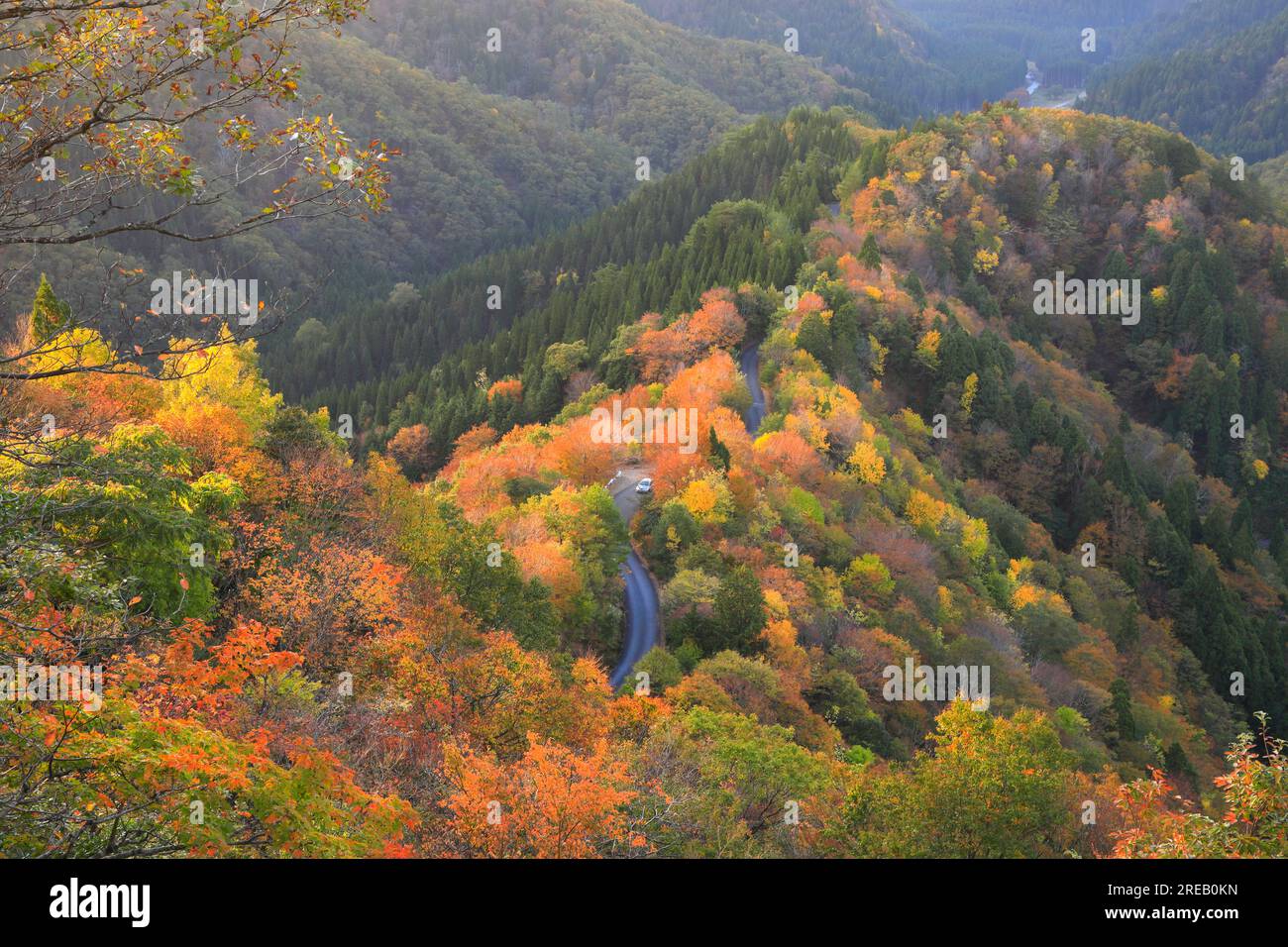 Col Onyu en automne Banque D'Images