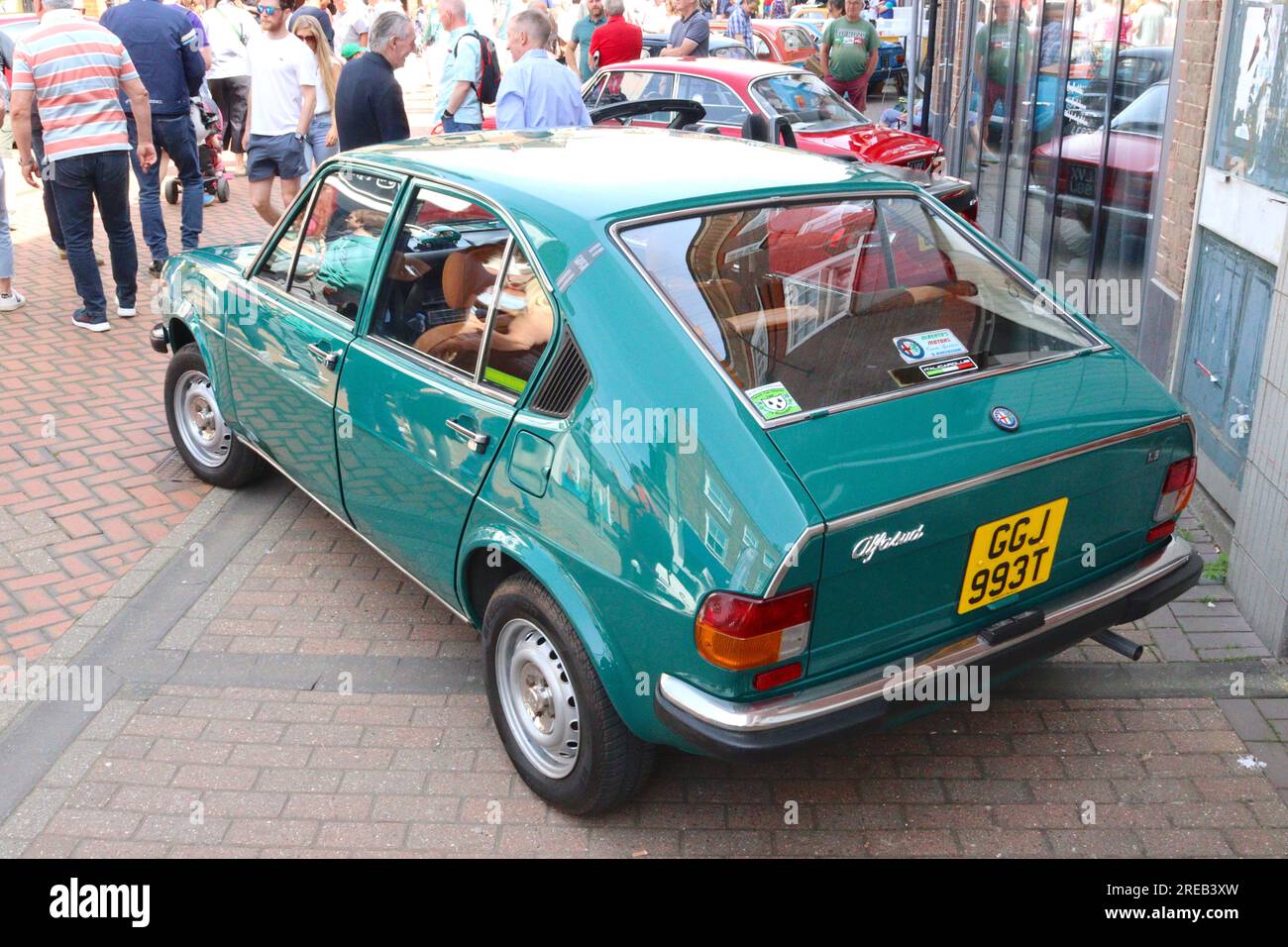 Une superbe Alfa Romeo Alfasud 1,3 Super 1978, une vue extrêmement rare d’une vraie voiture de conducteur des années 70. La plupart de ces voitures avaient rouillé en 8 ans! Banque D'Images