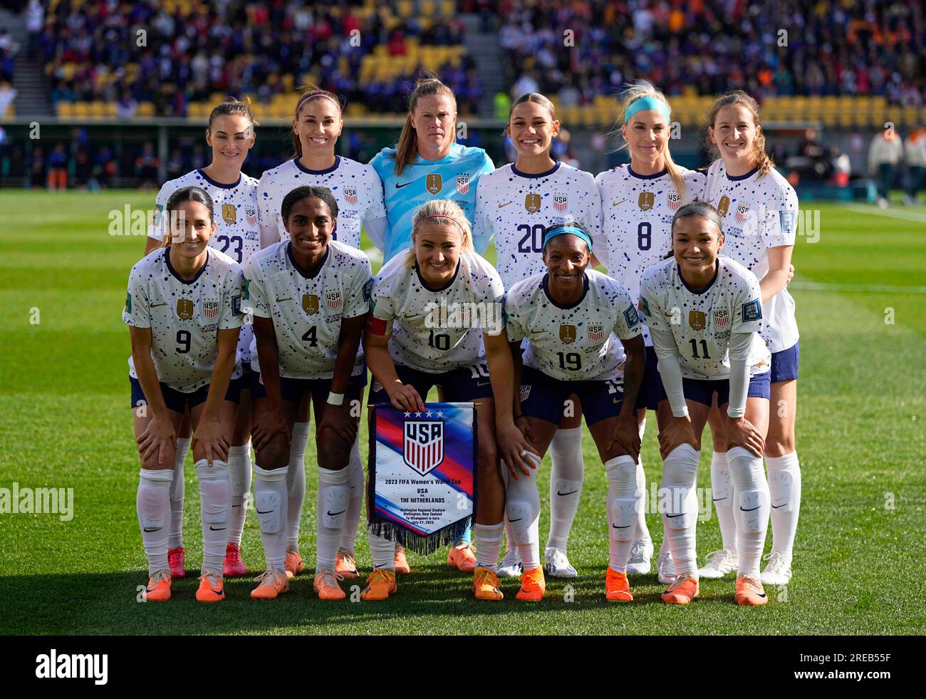 Sky Stadium, Wellington, Nouvelle-Zélande. 27 juillet 2023. États-Unis vs pays-Bas, au Sky Stadium, Wellington, Nouvelle-Zélande. Kim Price/CSM/Alamy Live News Banque D'Images