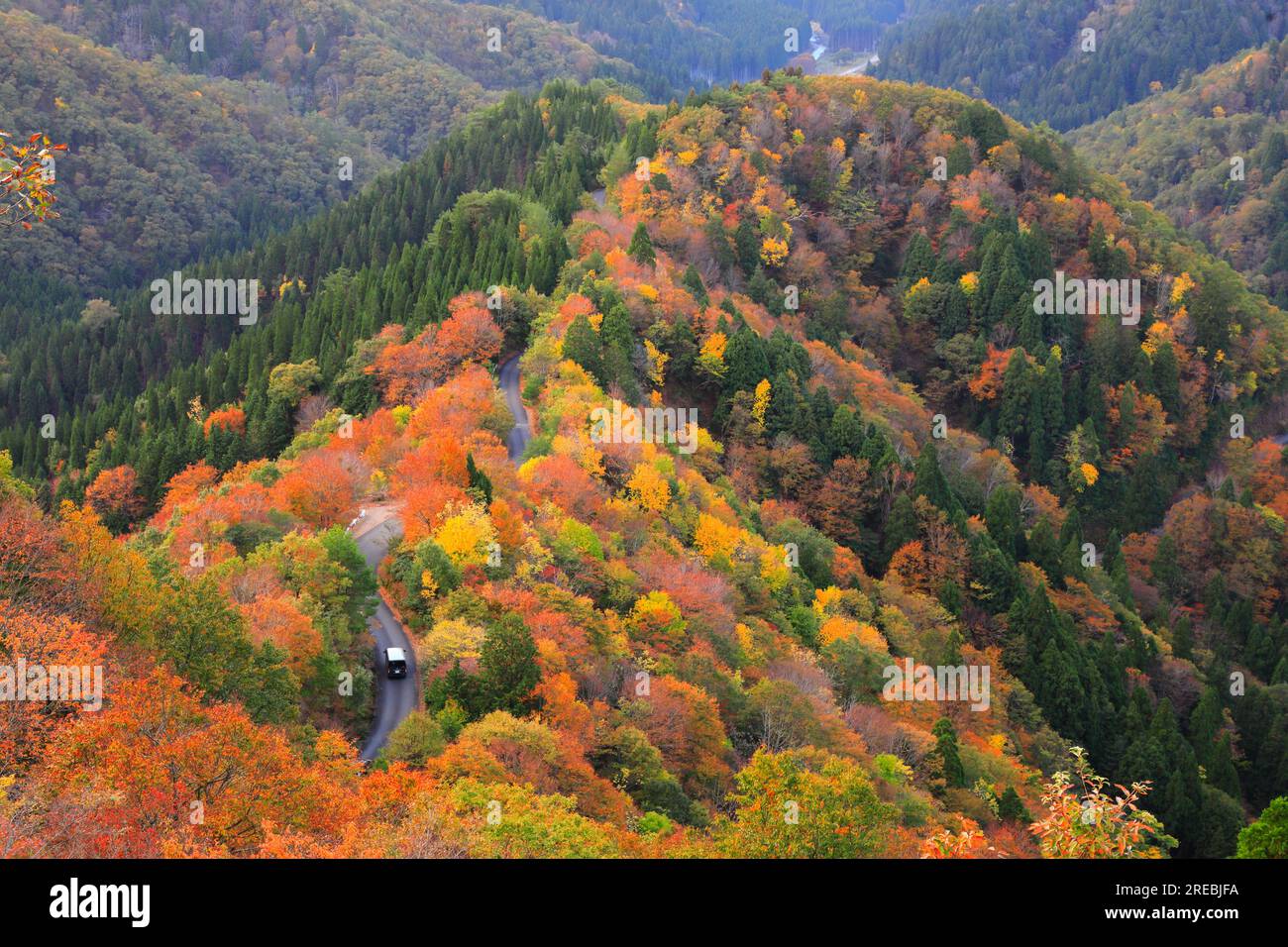 Col Onyu en automne Banque D'Images