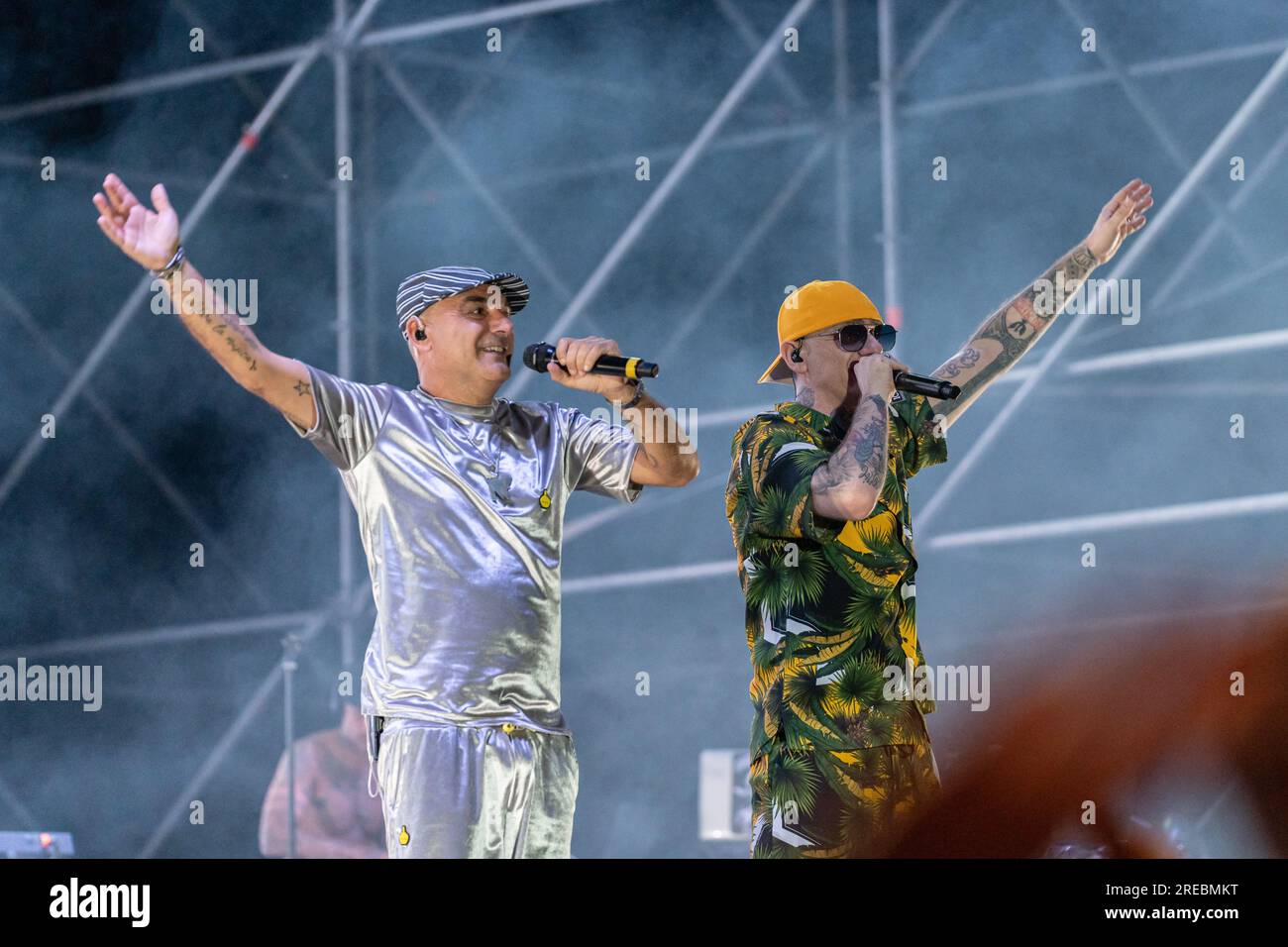 Articolo 31 se produit au Shock Wave Festival à Francavilla al Mare, le 21 juillet 2023. (Photo de Marco Zac/NurPhoto) crédit : NurPhoto SRL/Alamy Live News Banque D'Images