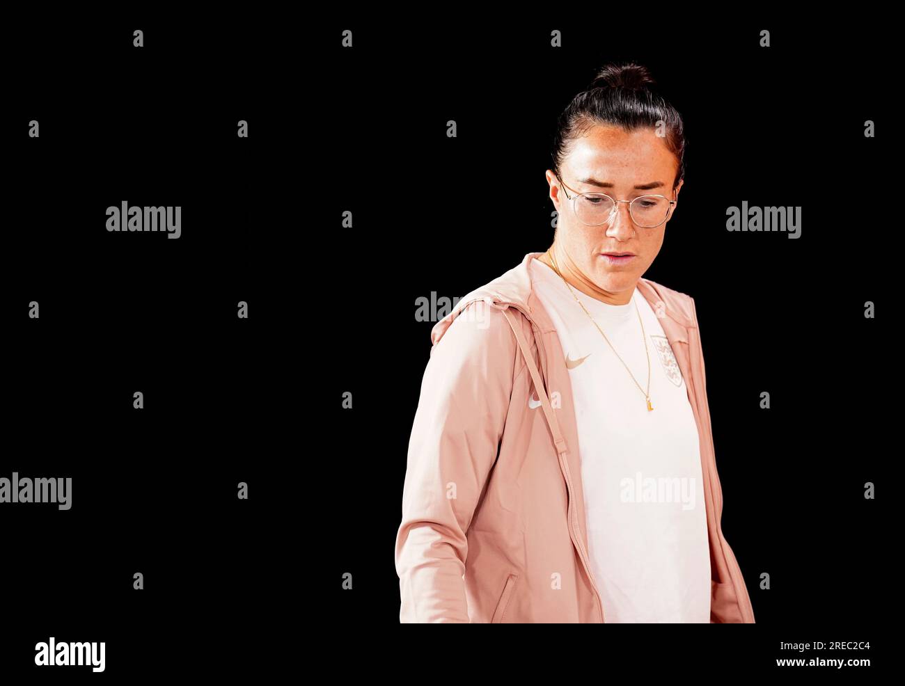 Lucy Bronze de l'Angleterre avant une conférence de presse au stade de football de Sydney, Moore Park. Date de la photo : jeudi 27 juillet 2023. Banque D'Images