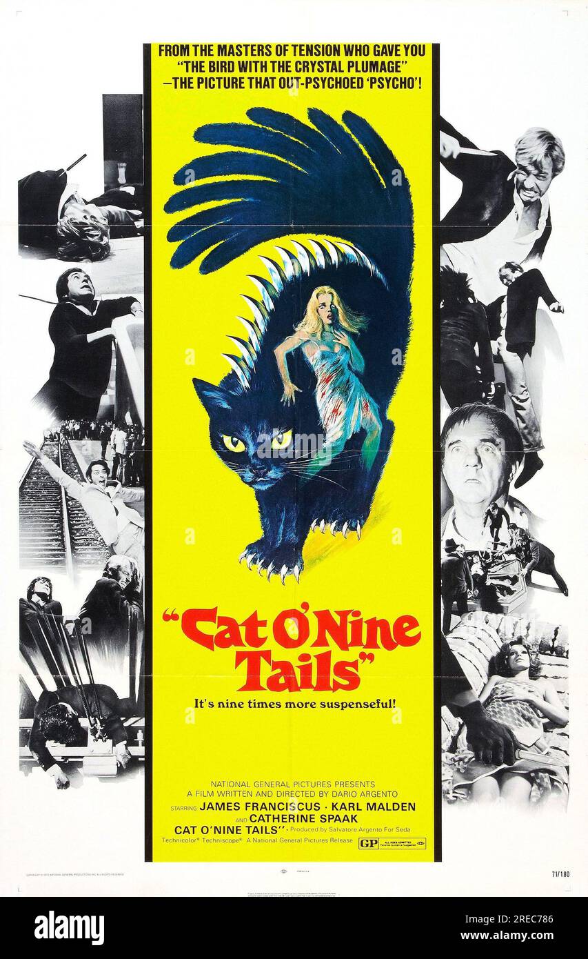 THE CAT O' NINE TAILS (1971) - TITRE ORIGINAL : IL GATTO A NOVE CODE -, RÉALISÉ PAR DARIO ARGENTO. Crédit : SEDA SPETTACOLI / Album Banque D'Images