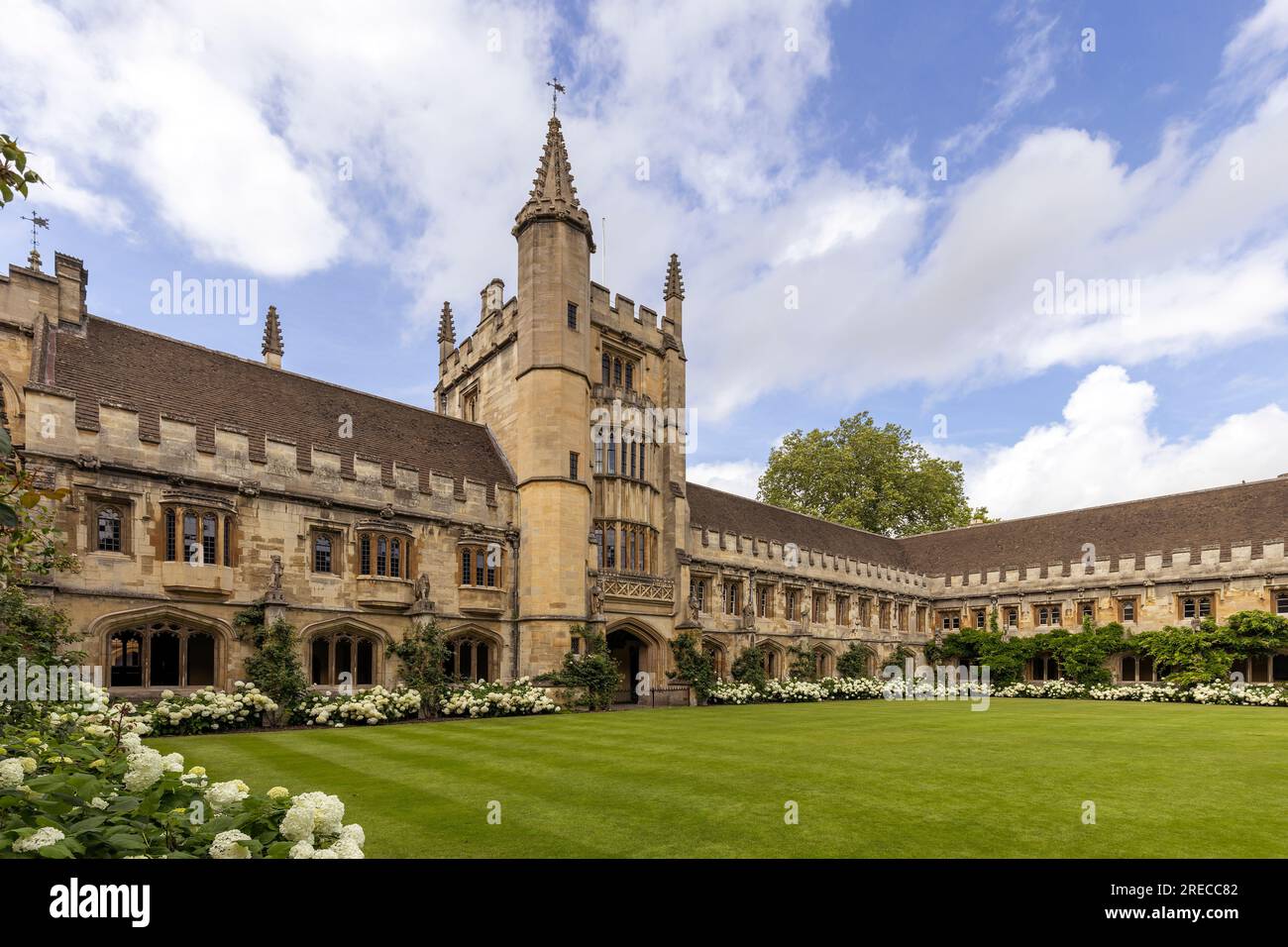 Magdalen College Cloisters, Oxford University, Oxford, Oxfordshire, Angleterre, ROYAUME-UNI Banque D'Images
