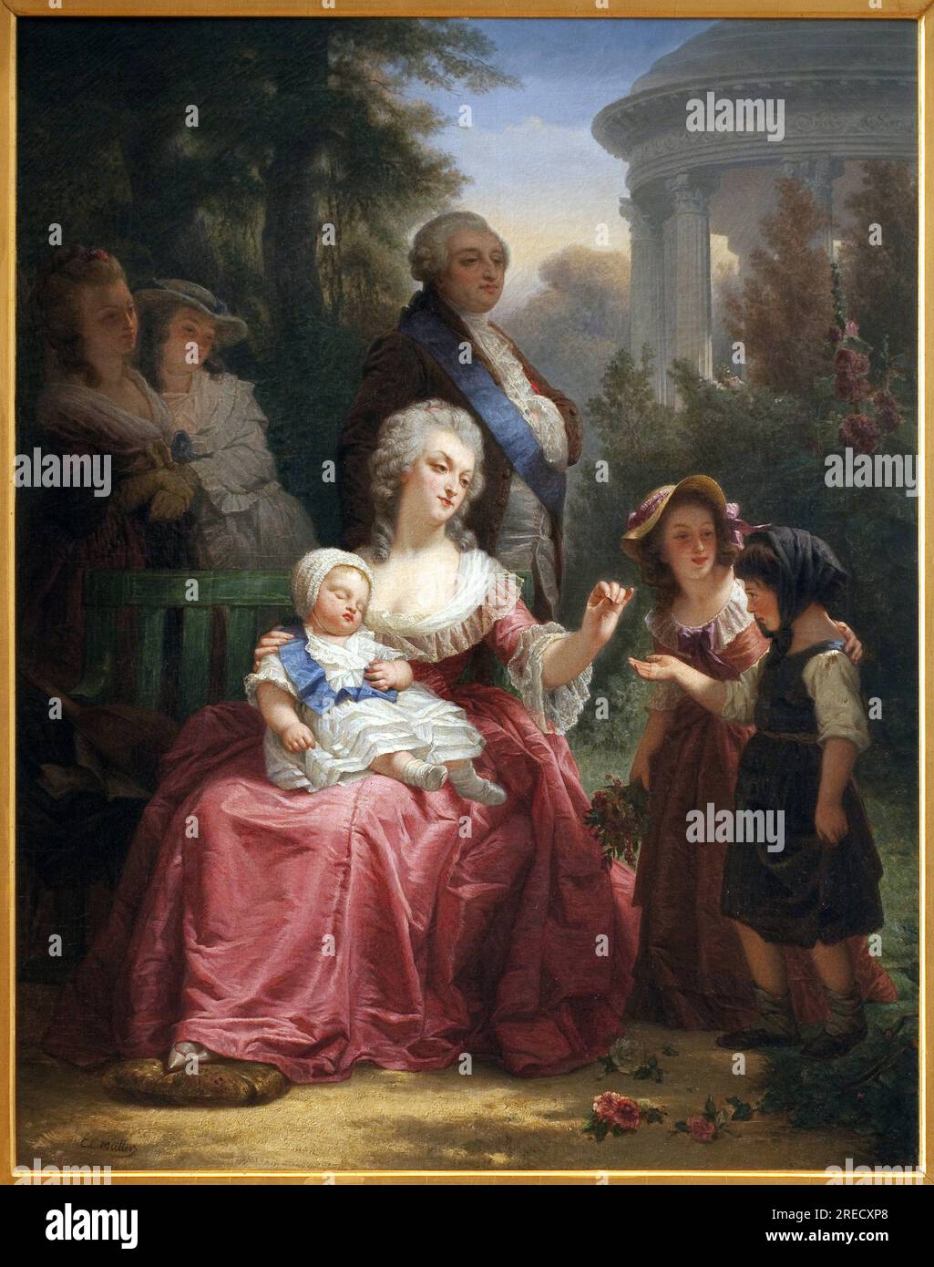 La famille royale a Trianon. Louis XVI (17541793) et Marie — free download