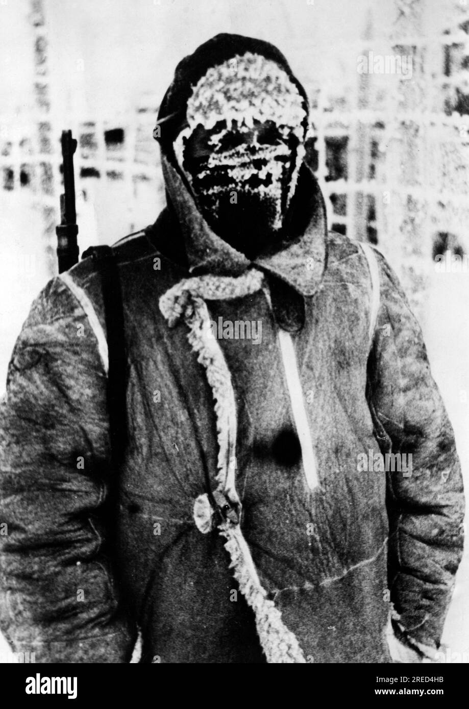 Poste allemand sur le front de l'est. [traduction automatique] Banque D'Images