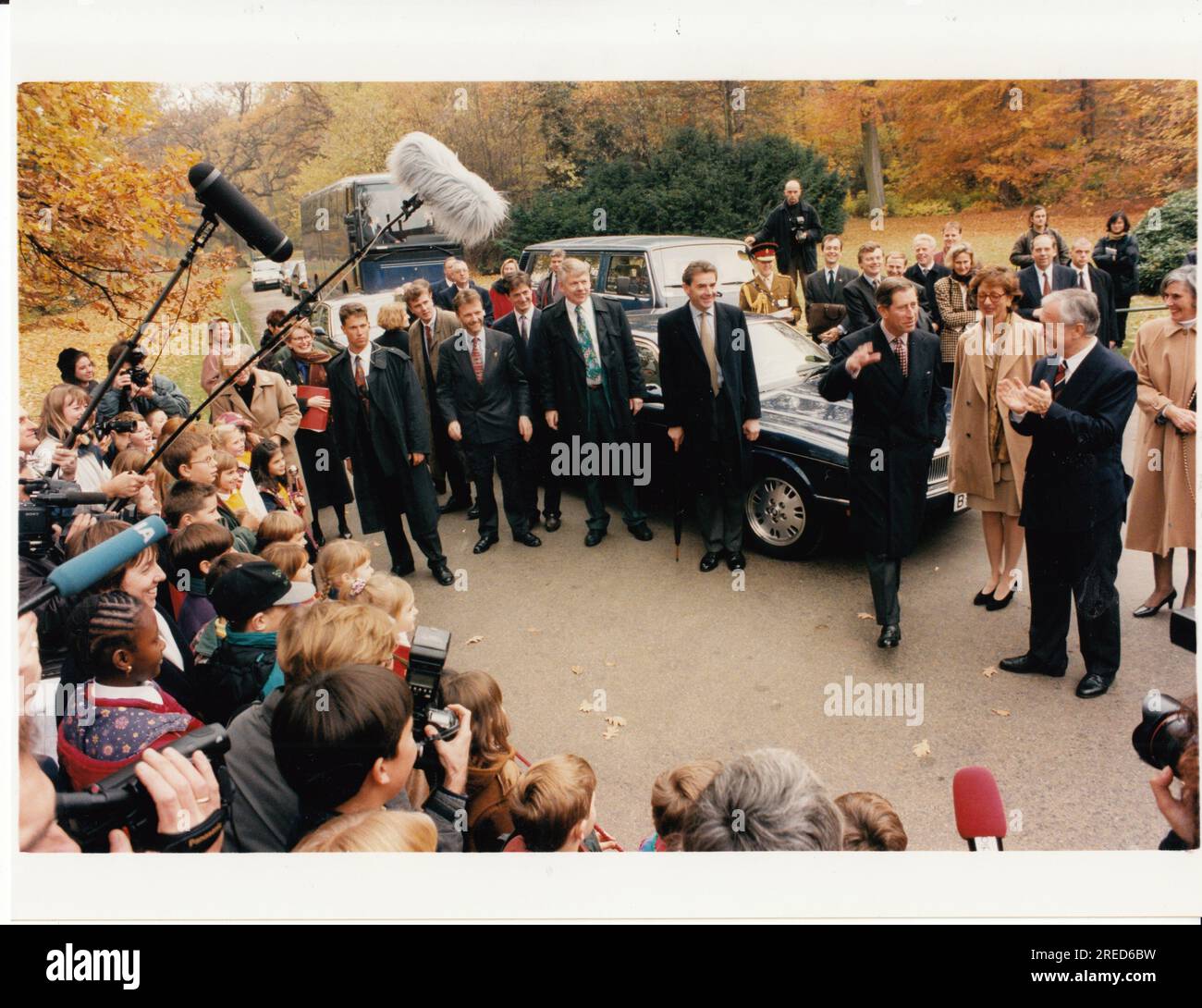 L'héritier britannique du trône, le prince Charles, se rend à Potsdam le jour de son 47e anniversaire - 14.11.1995. Réception au Palais Cecilienhof. Photo : MAZ/ Bernd Gartenschläger, 14.11.1995 [traduction automatique] Banque D'Images