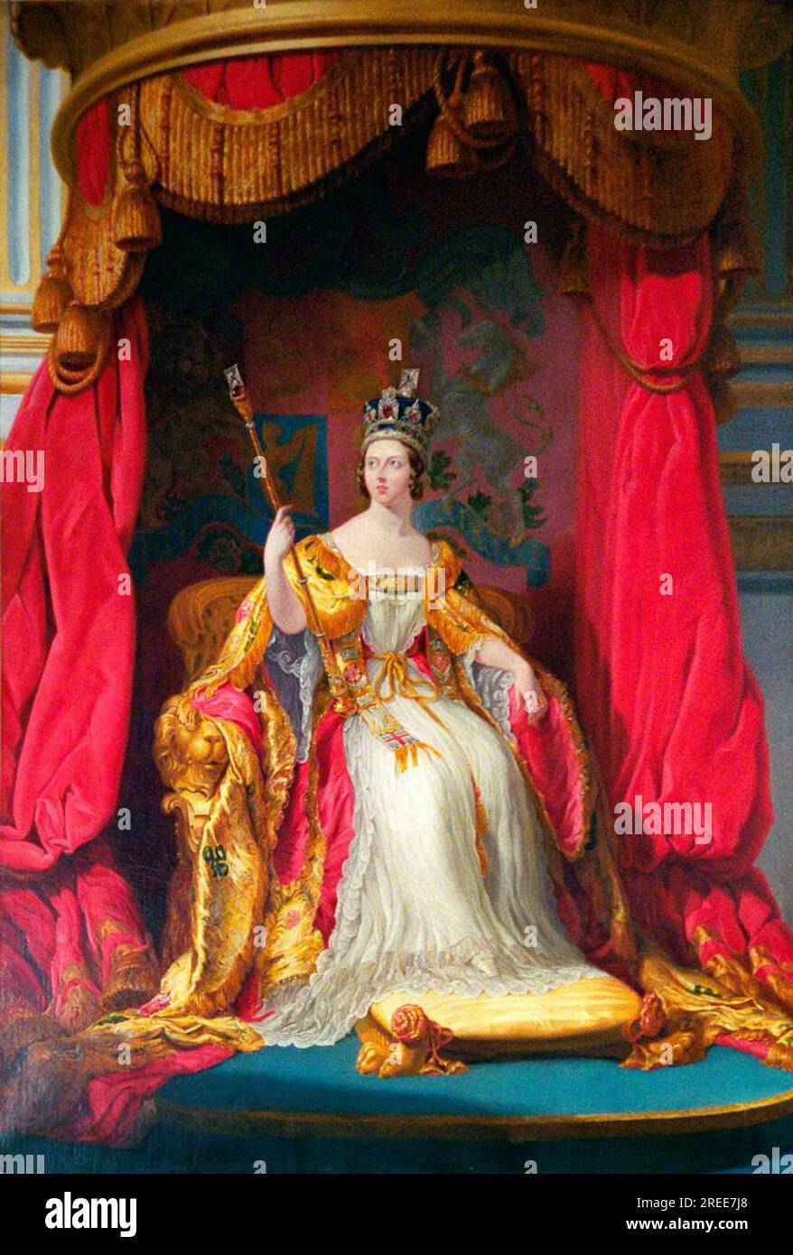 La reine Victoria (1819-1901), régnée de 1837 à 1901 1861 par George Hayter Banque D'Images