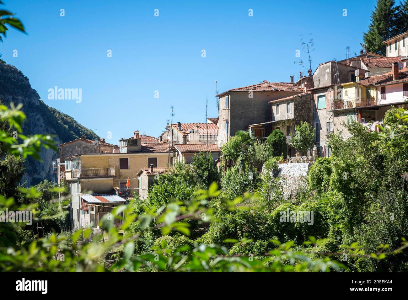 Village de montagne italien Casoli, Toscane Banque D'Images