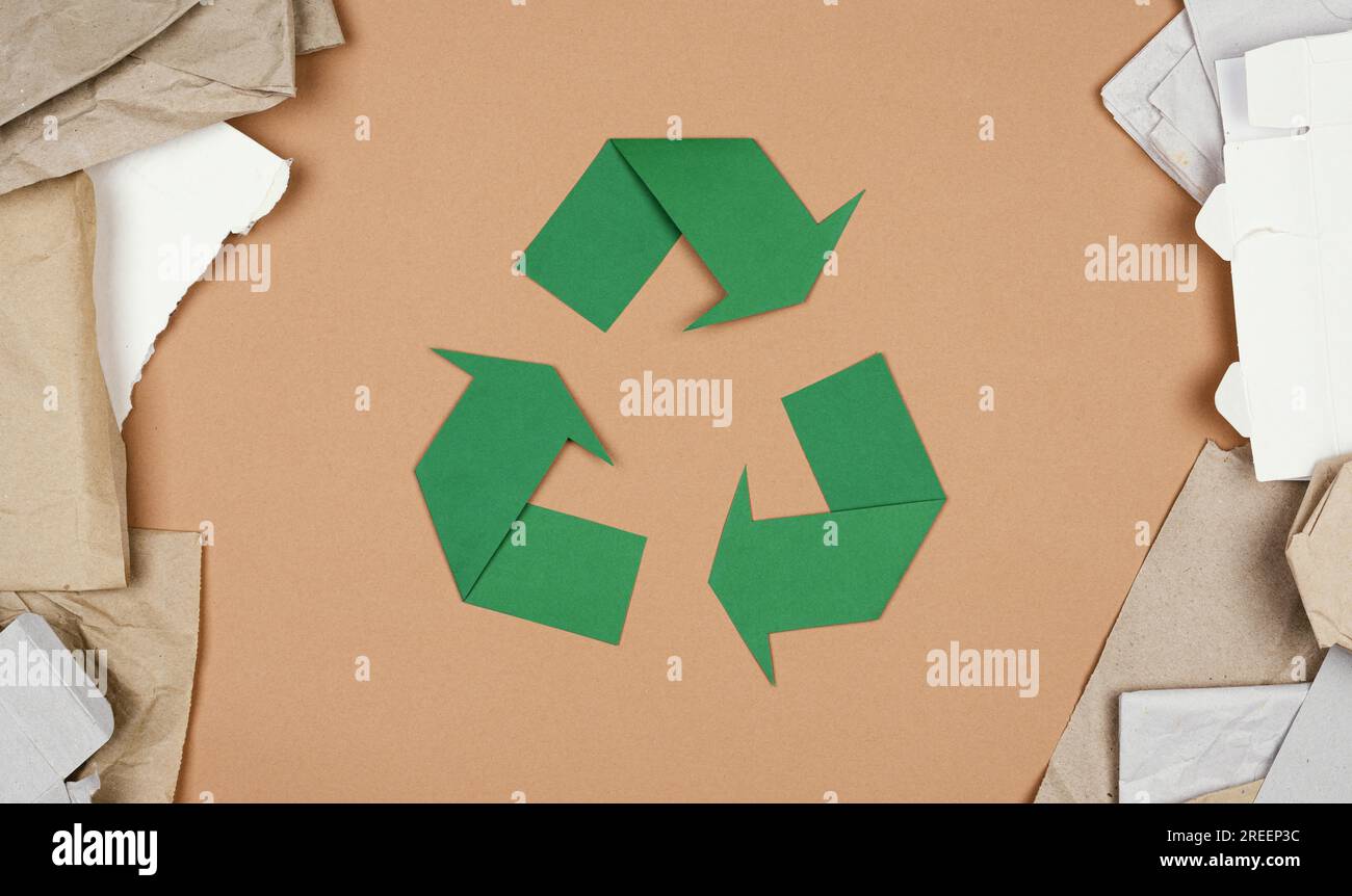 Concept de recyclage à plat. Résolution et haute qualité belle photo Banque D'Images