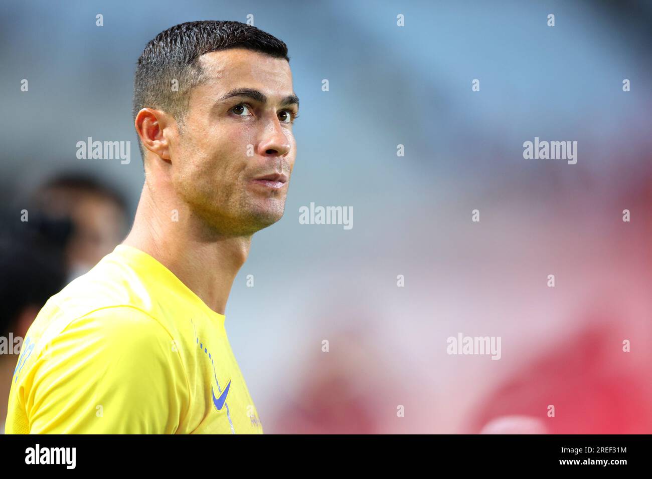 Osaka, Japon. 27 juillet 2023. Cristiano Ronaldo (Al-Nassr) football/football : match amical entre le Al-Nassr FC 1-1 Inter Milan au Yanmar Stadium Nagai à Osaka, Japon . Crédit : Naoki Nishimura/AFLO SPORT/Alamy Live News Banque D'Images