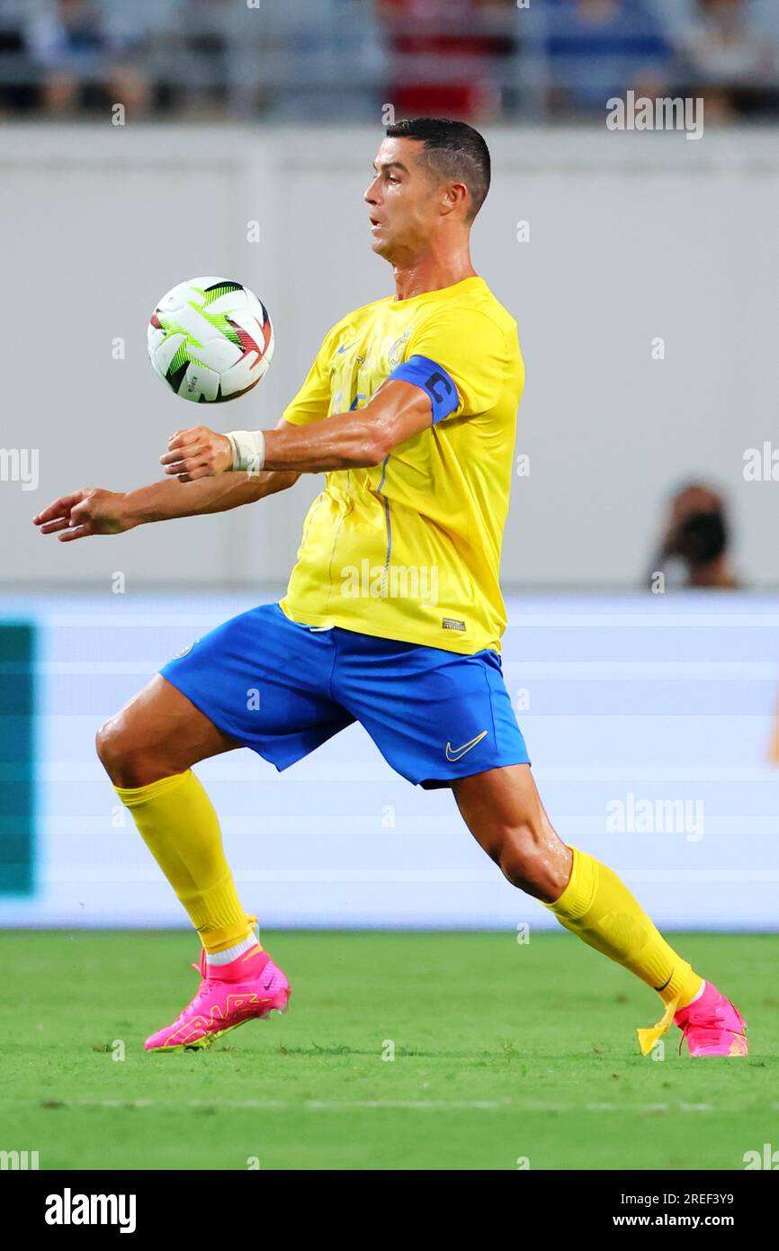 Osaka, Japon. 27 juillet 2023. Cristiano Ronaldo (Al-Nassr) football/football : match amical entre le Al-Nassr FC 1-1 Inter Milan au Yanmar Stadium Nagai à Osaka, Japon . Crédit : Naoki Nishimura/AFLO SPORT/Alamy Live News Banque D'Images
