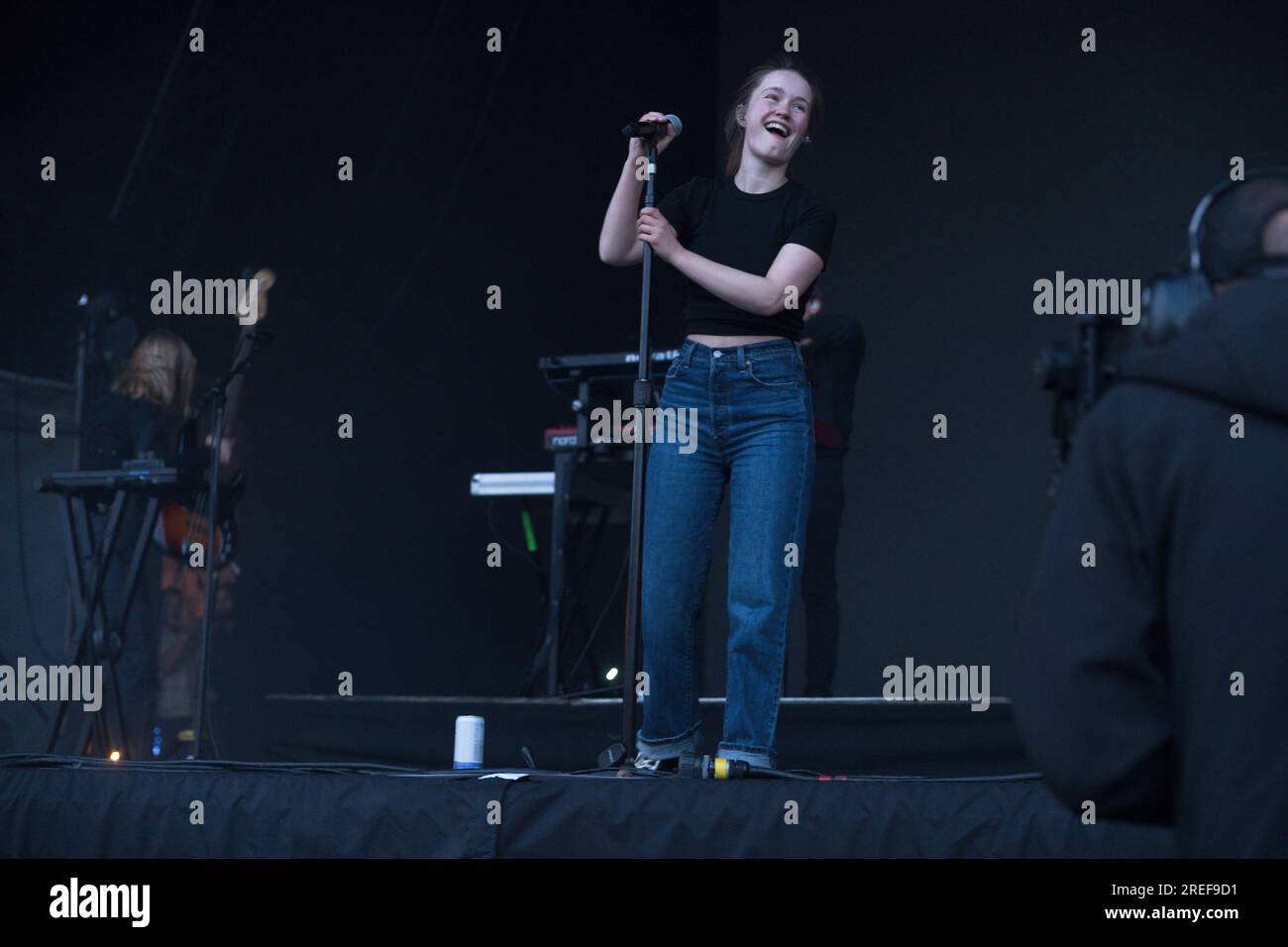 Inverness, Écosse, 27/07/2023, en tête d'affiche Sigrid sur scène lors du premier jour du Belladrum FestivalCredit : Brian Anderson/Alamy Live News Banque D'Images