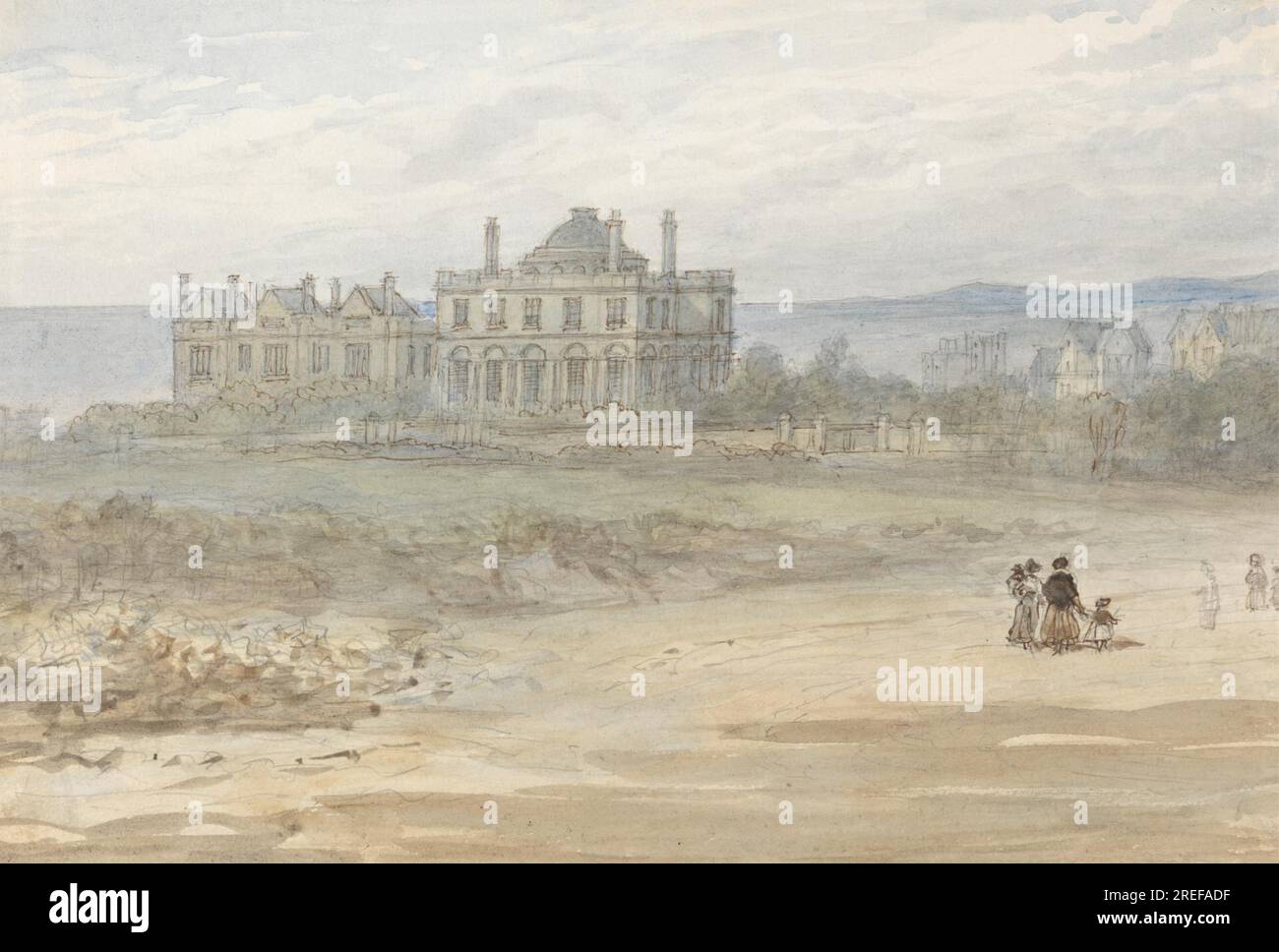 Le Temple près de Brighton par Mary Smirke Banque D'Images