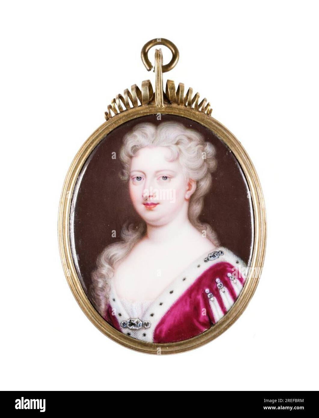 Wilhelmina Carolina, reine d'Angleterre et d'Écosse par Christian Friedrich Zincke Banque D'Images