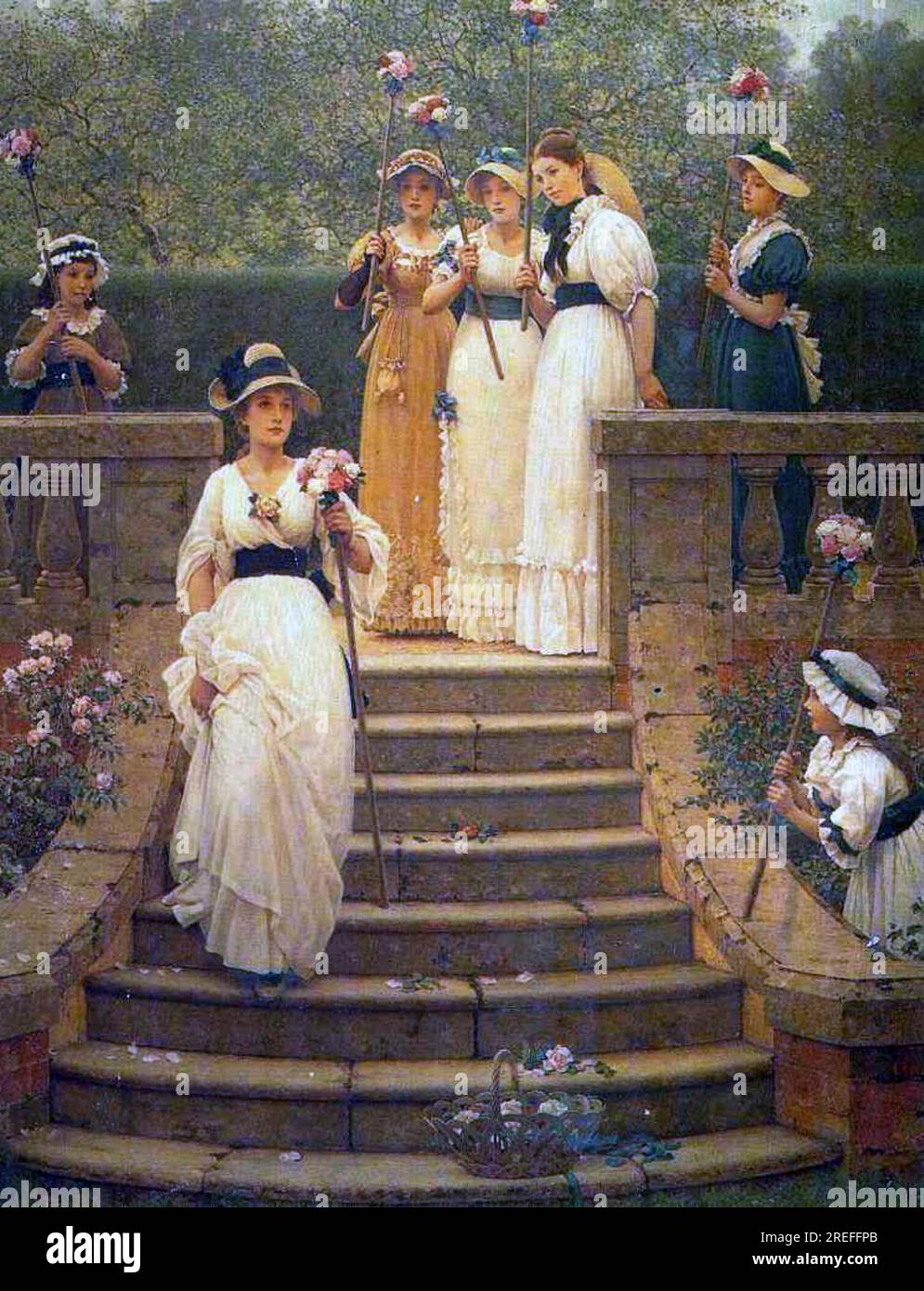 La Reine Rose circa 1892 par George Dunlop Leslie Banque D'Images