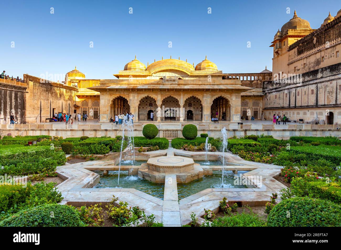 Fort d'Amber à Jaipur, Rajasthan, Inde Banque D'Images