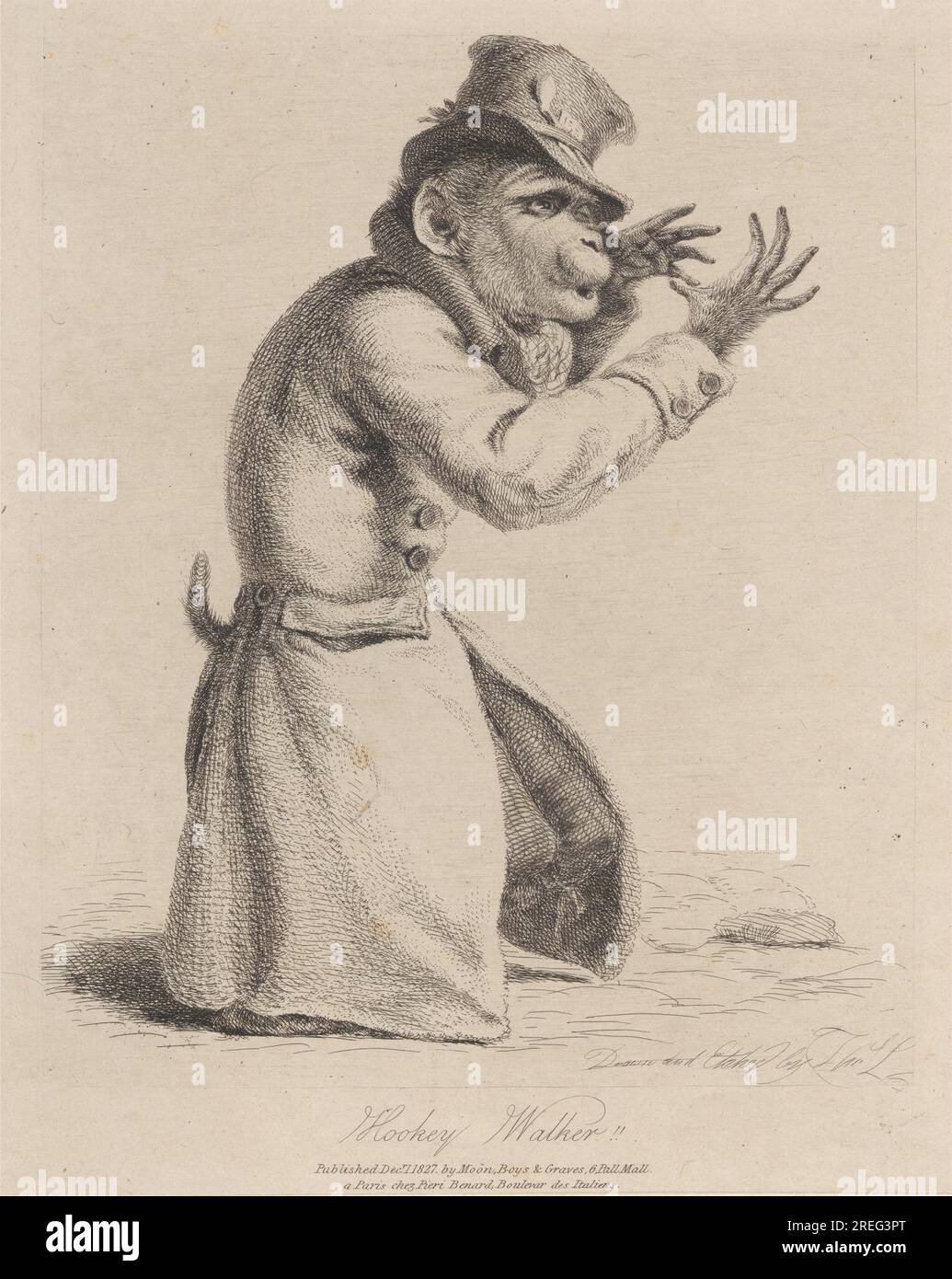 Hookey Walker 1827 de Thomas Landseer Banque D'Images