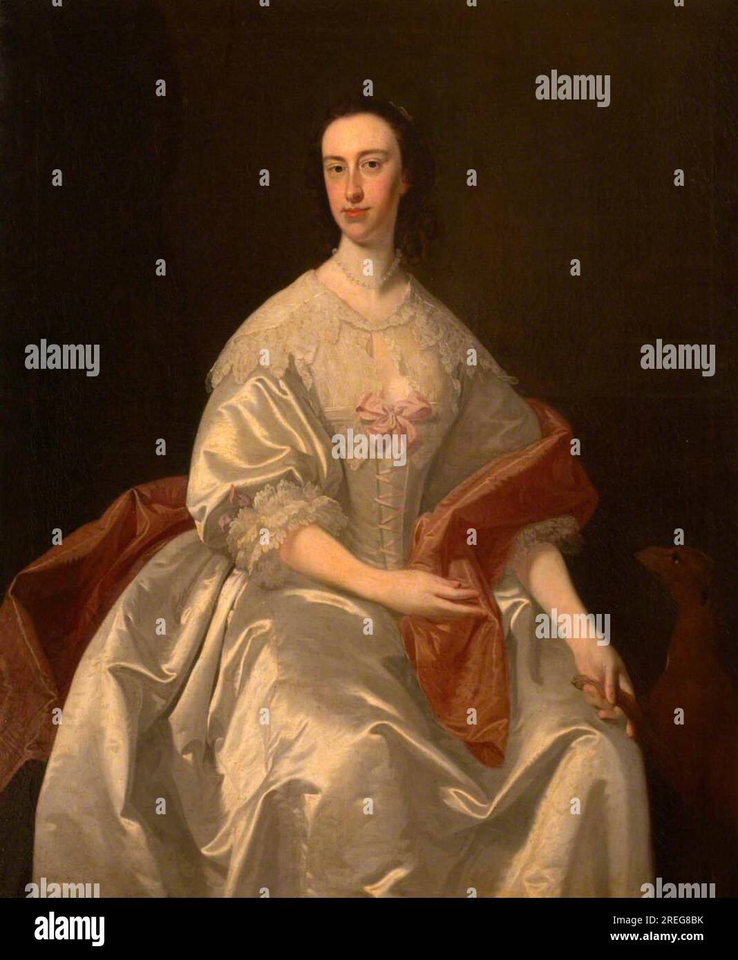 Mary Bampfylde, Lady (Coventry) Carew d'Antony, Lady Carew, plus tard Mme Francis Buller, de Morval (d. 1762) vers 1745 par Edward Penny Banque D'Images
