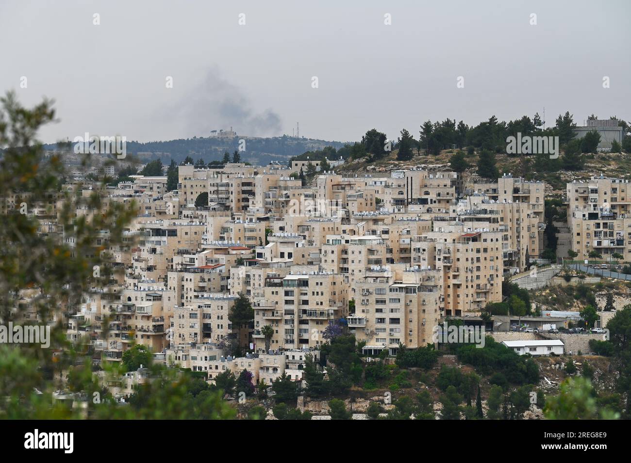 Vue panoramique de Jérusalem Banque D'Images